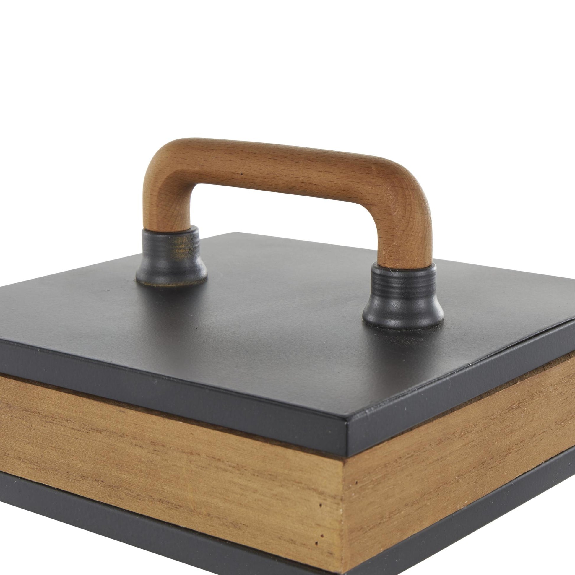 Brown Metal Open Frame Indoor Outdoor Candle Lantern with Black Metal Accents