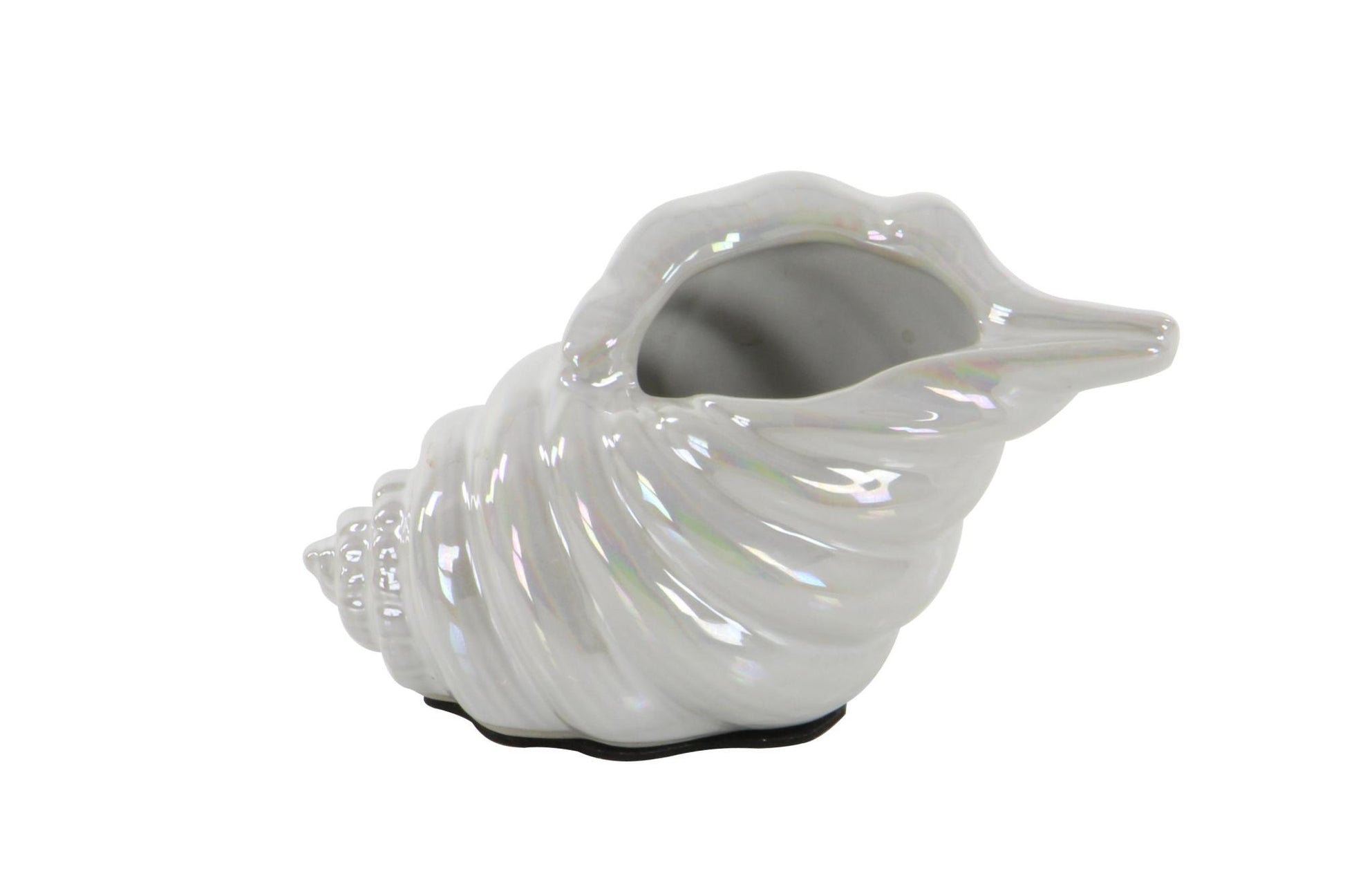 Set of 3 Shell White Porcelain Ceramic Shell Decorative Sculpture