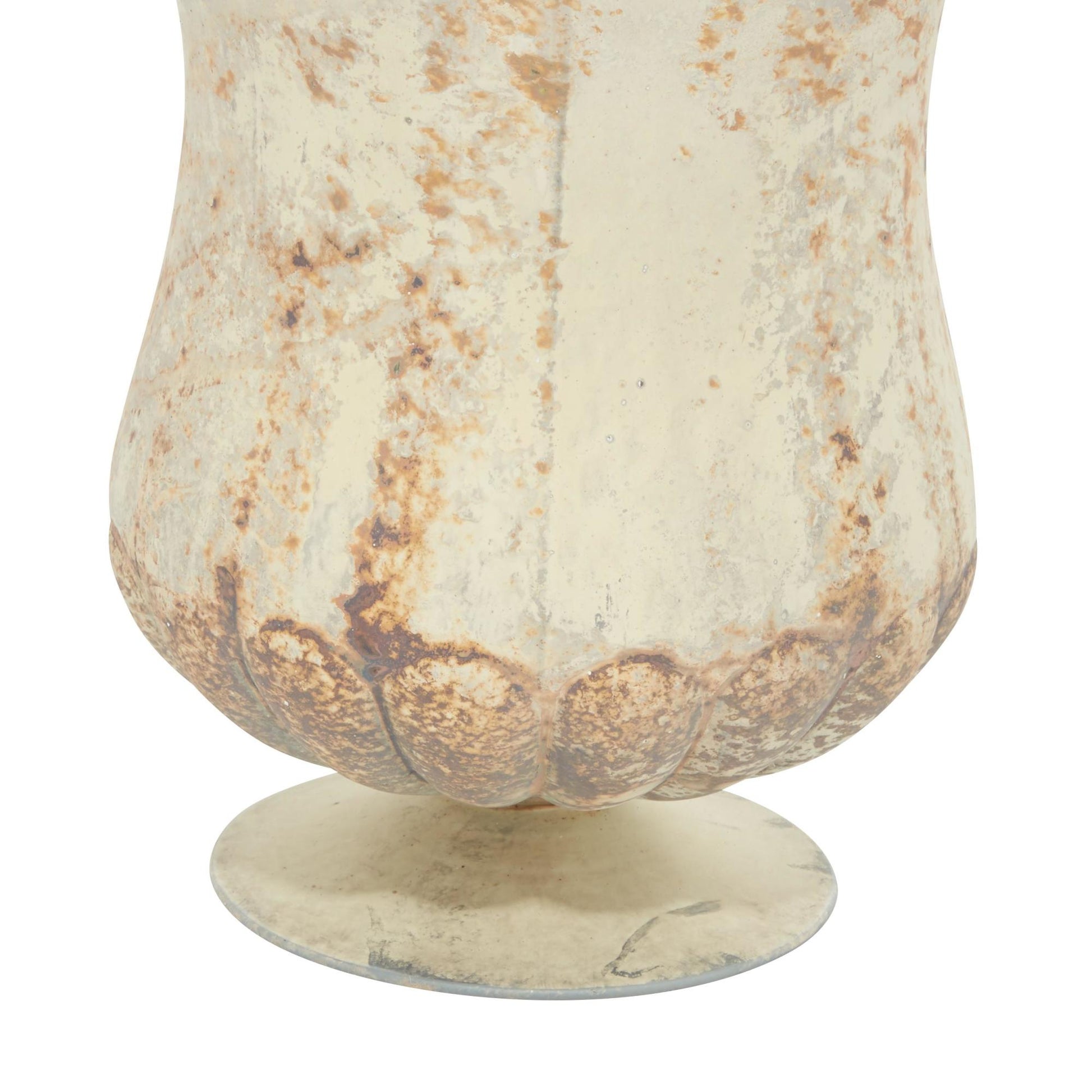 Set of 2 Brown Glass Room Hurricane Lamp