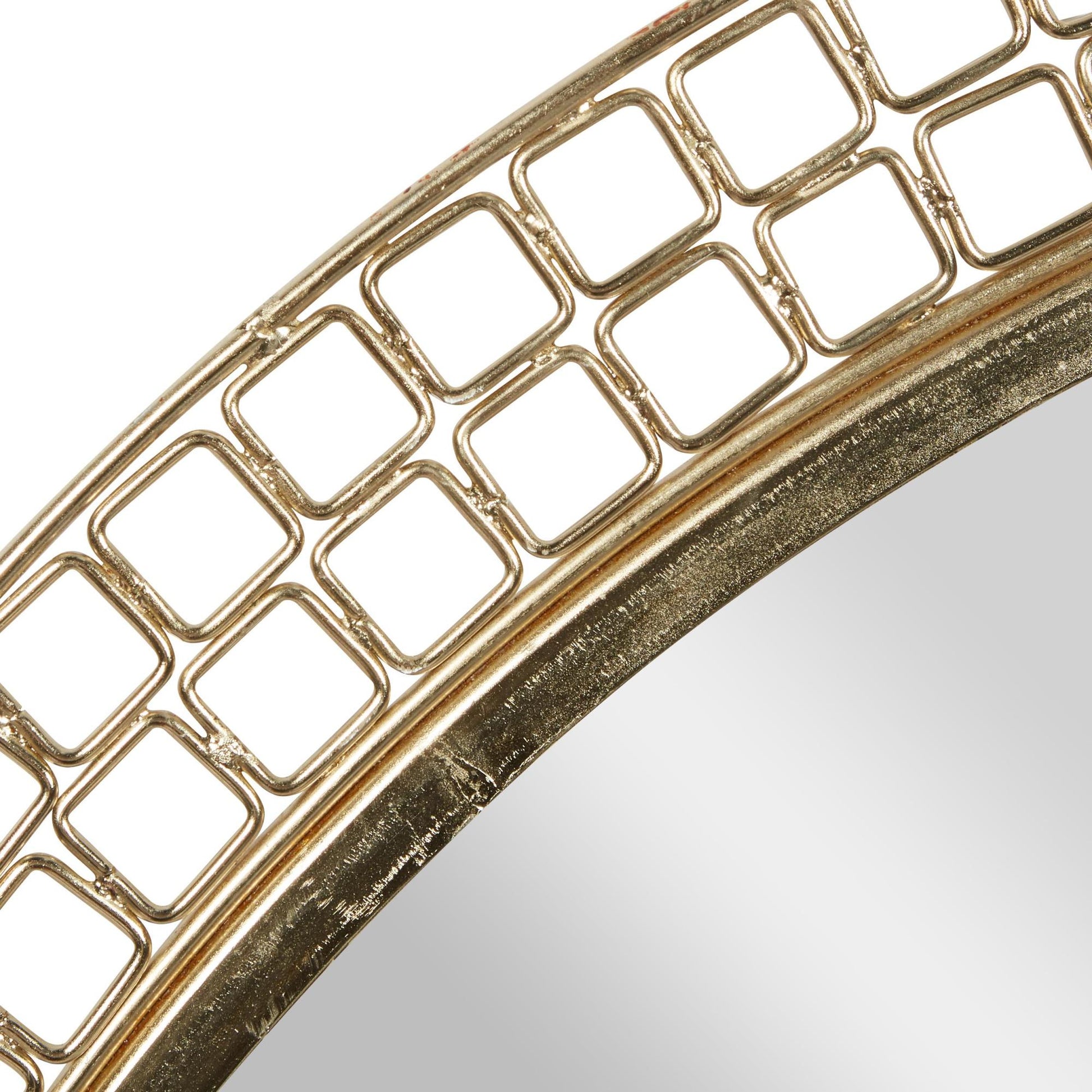 Gold Metal Room Wall Mirror