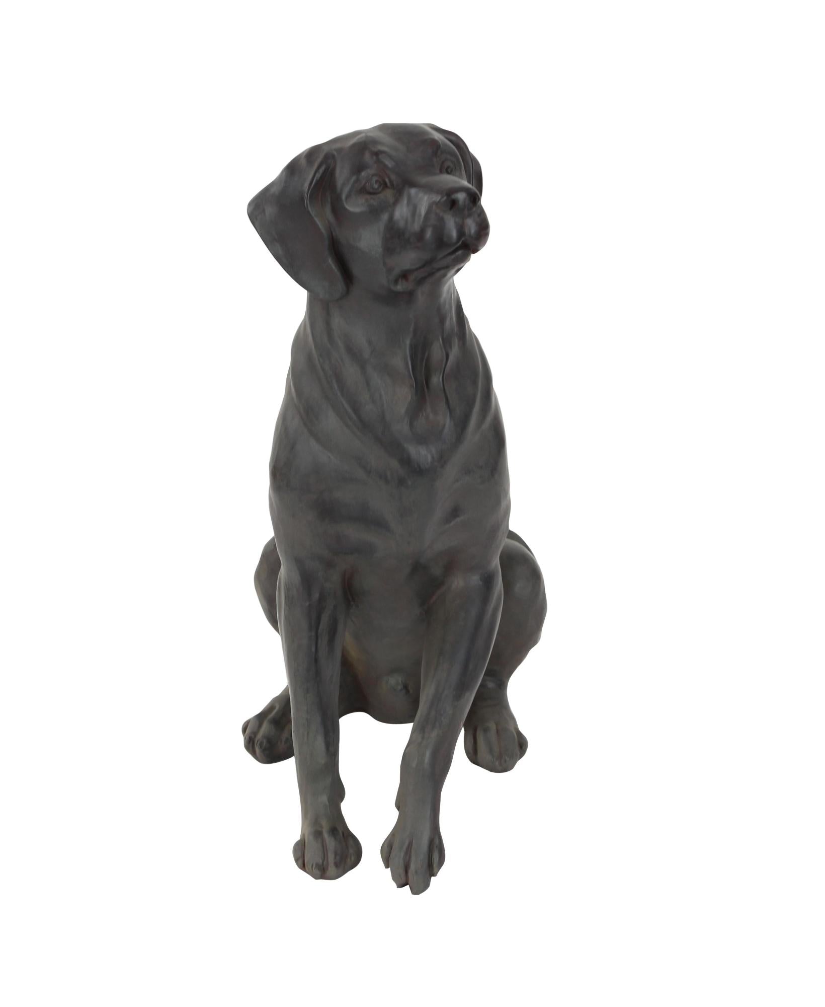 Dog Brown Polystone Decorative Sculpture