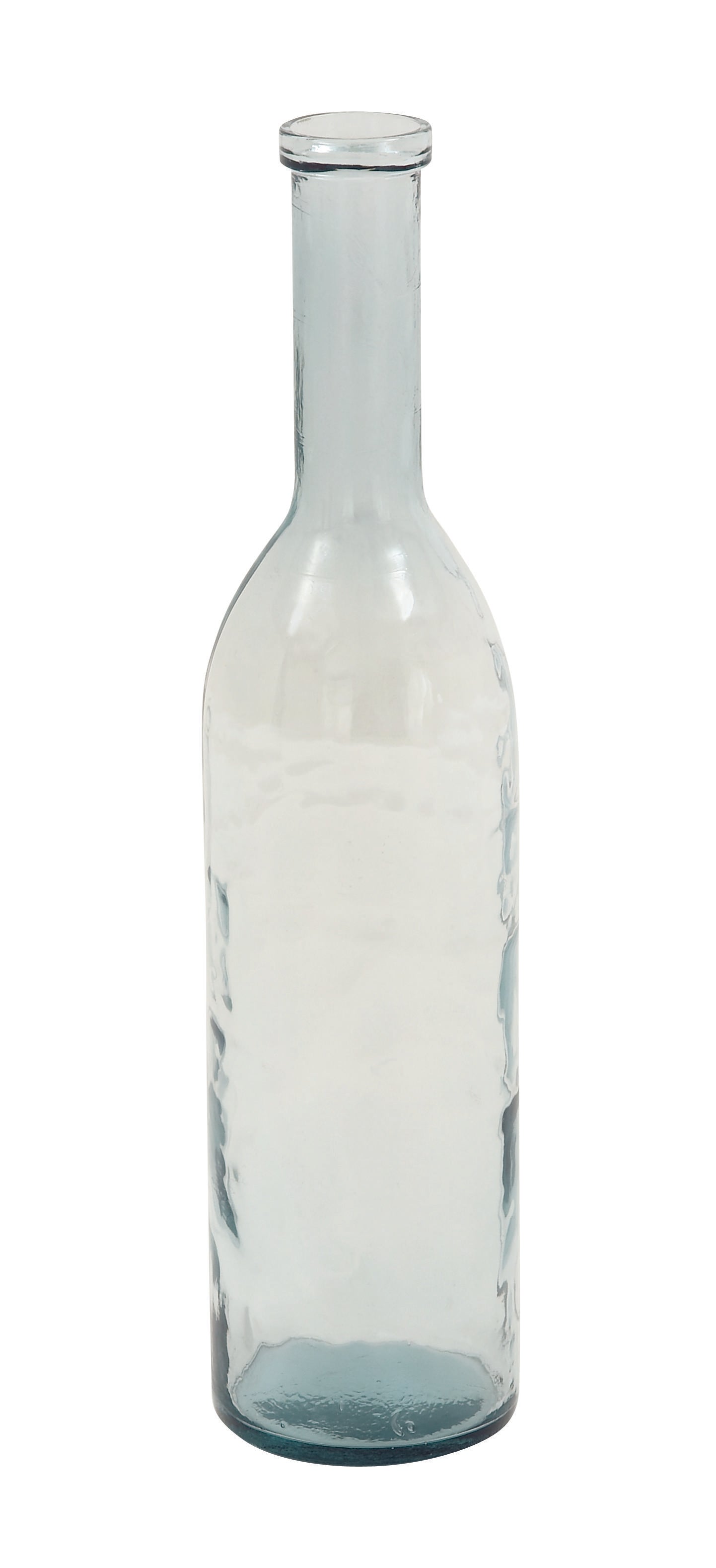 Recycled Glass Handmade Tall Spanish Bottleneck Decorative Vase 7" x 7" x 30"
