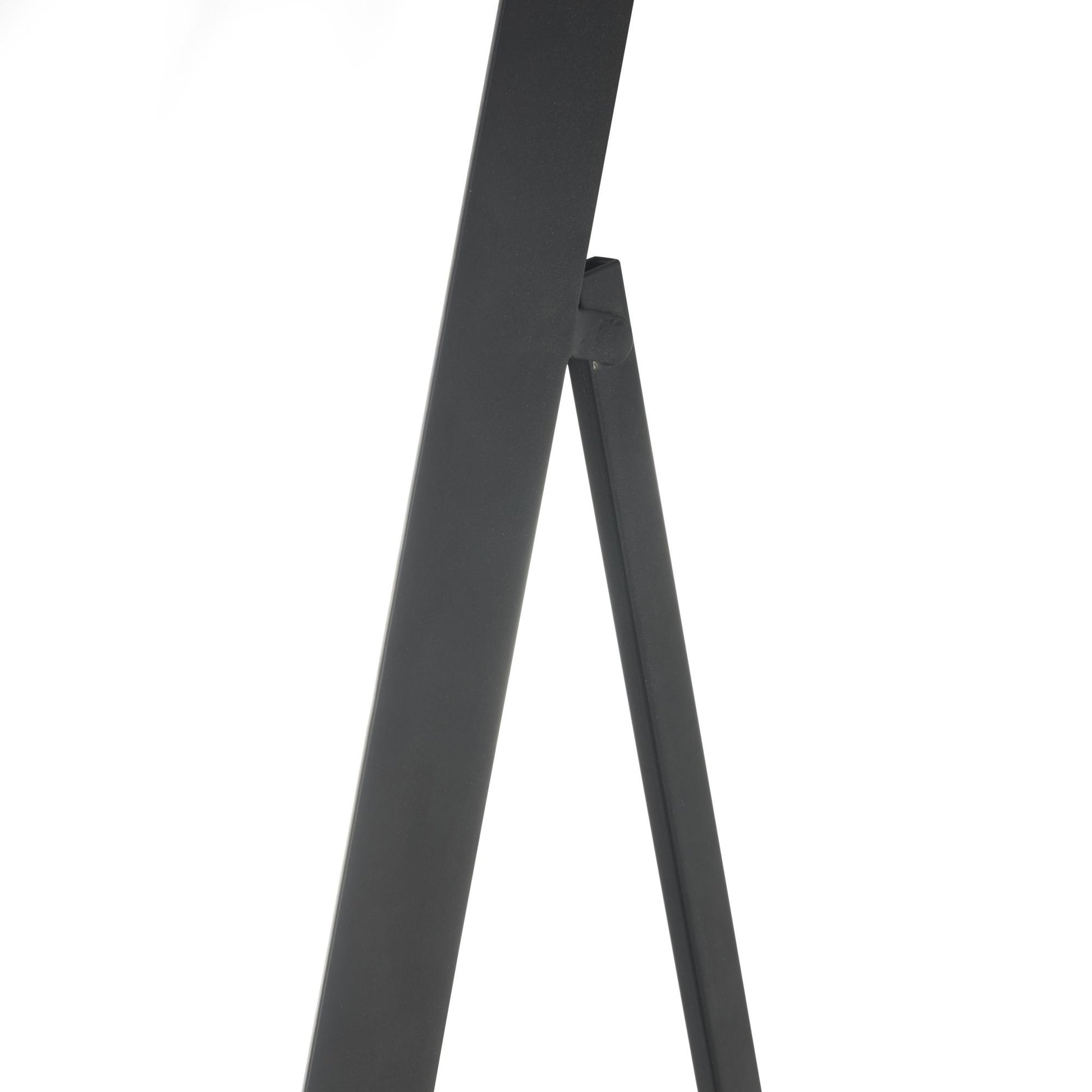 Black Metal Foldable Room Floor Mirror with Thin Frame