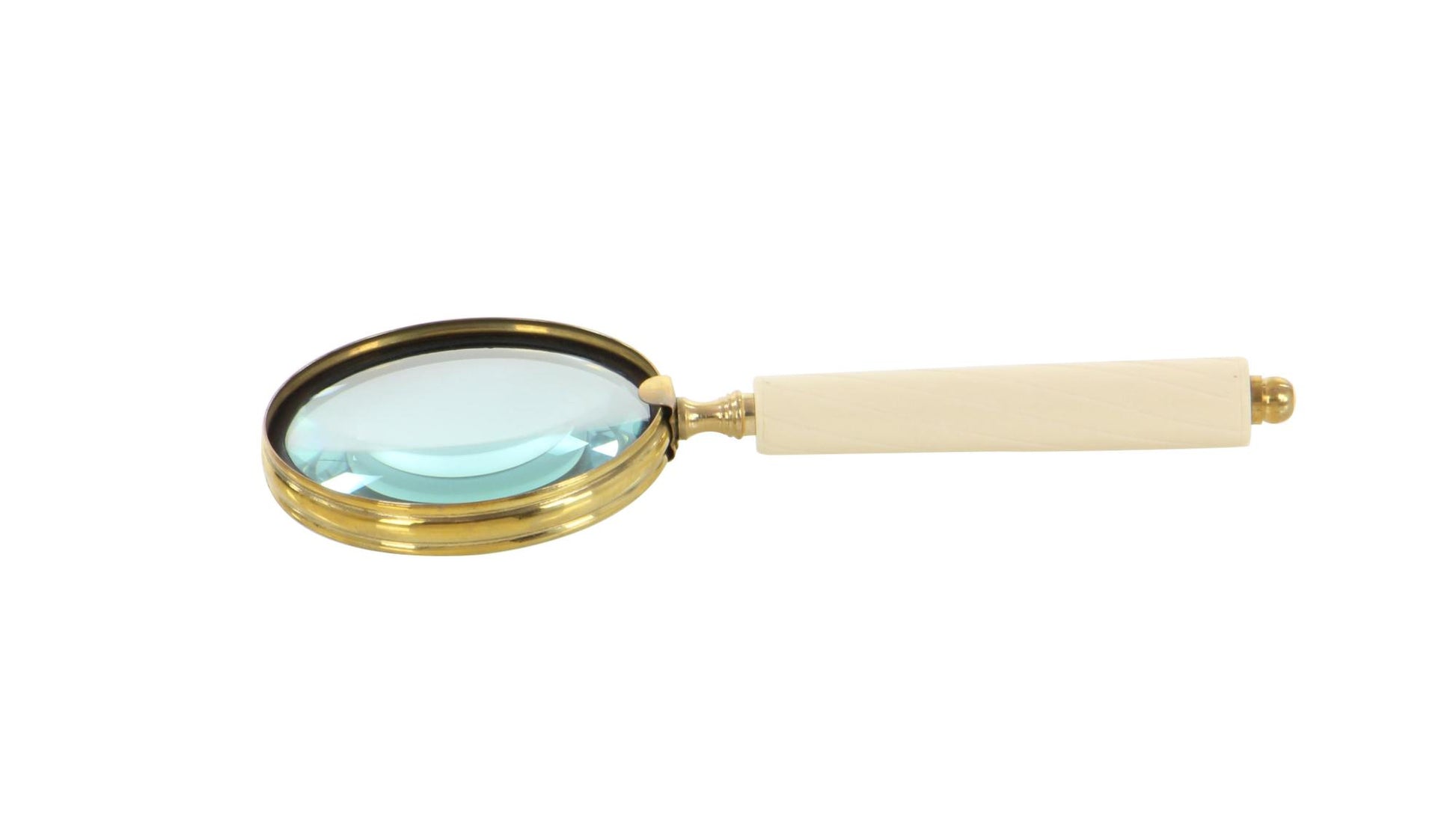 CosmoLiving by Cosmopolitan Set of 3 Black Metal Decorative Magnifying Glass with Bone Handles