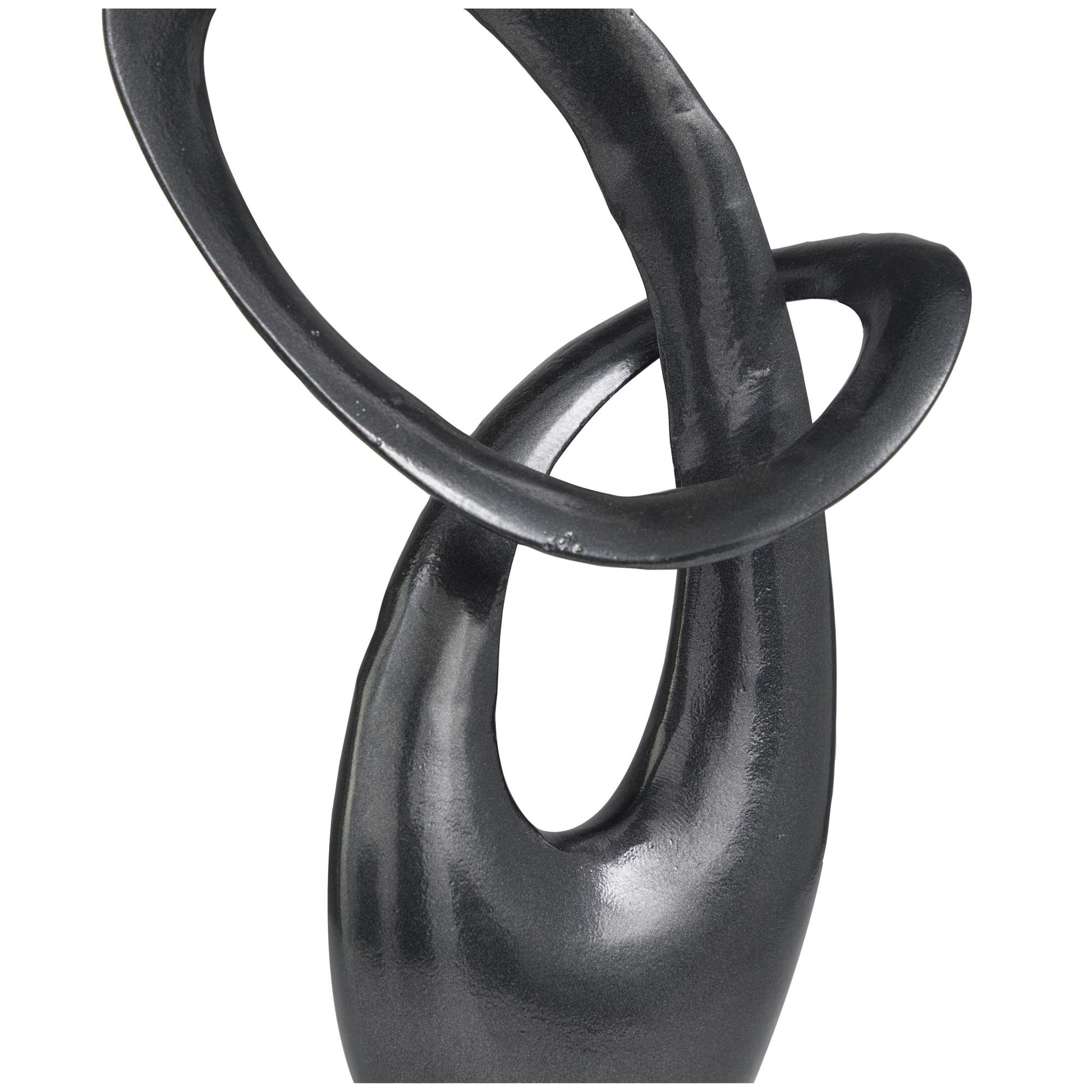 Abstract Aluminum Metal Decorative Sculpture 10" x 5" x 17"