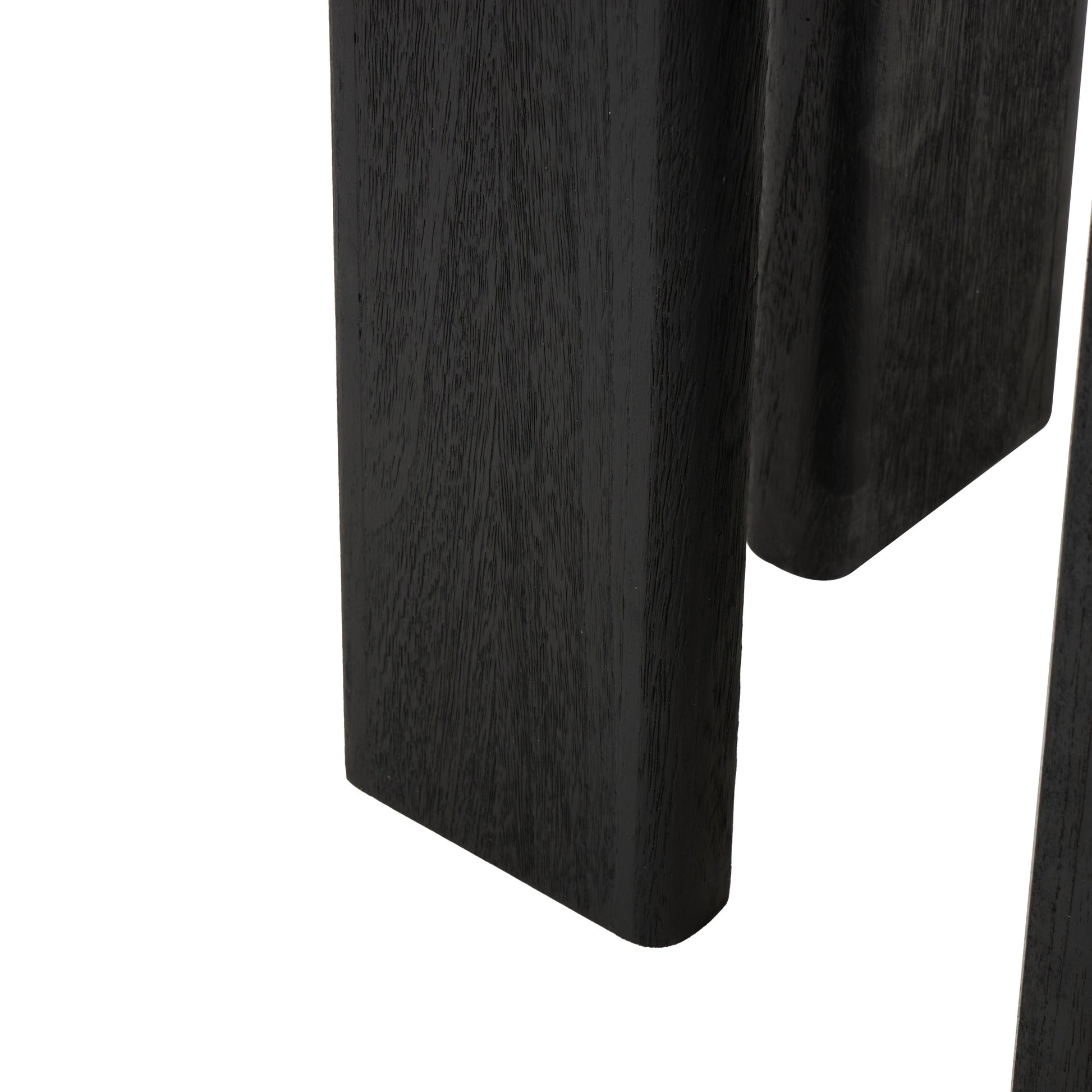 Black Wood Handmade Heart Inspired Side End Accent Table
