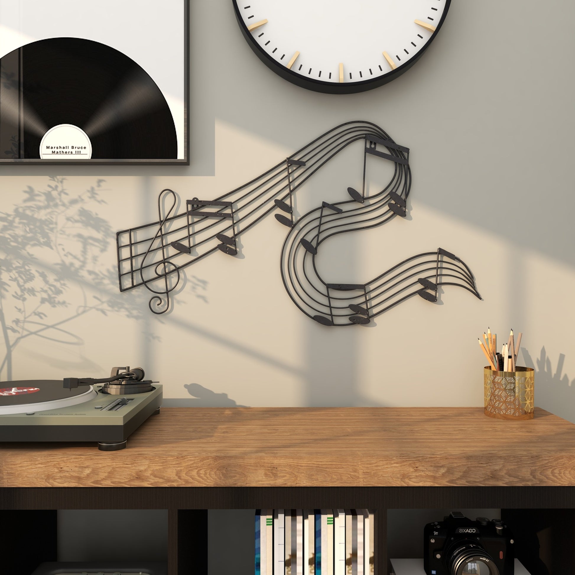 Musical Notes Black Metal Notes Home Wall Decor
