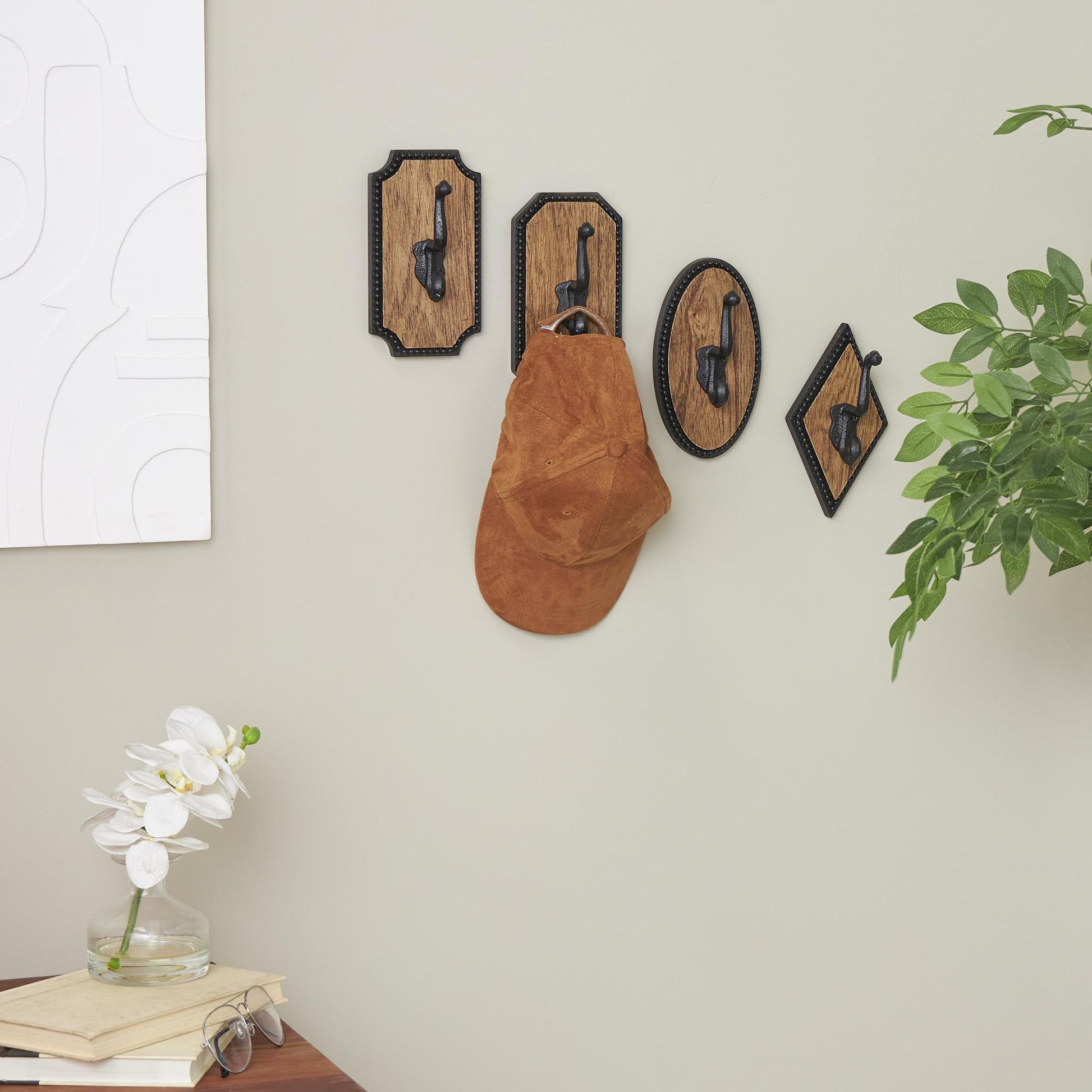 Brown Wooden Vintage Inspired Home Wall Hook