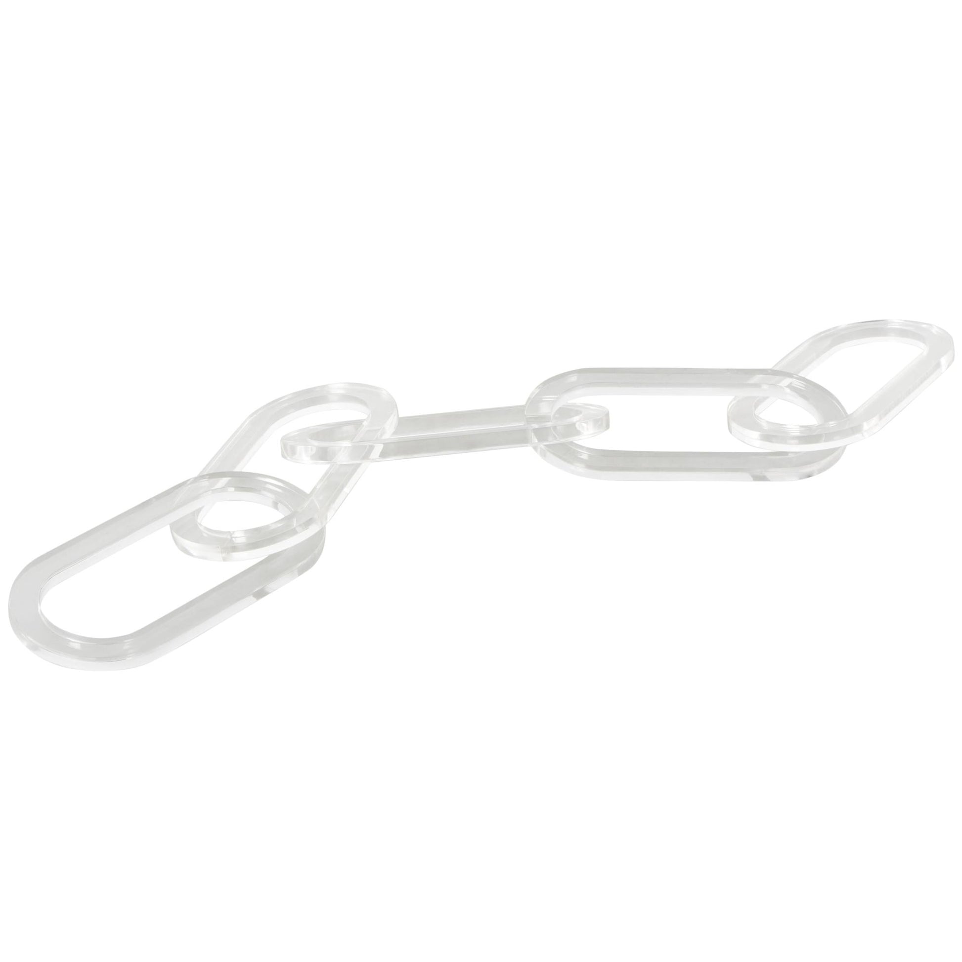 Chain Clear Acrylic Plastic Decorative Sculpture