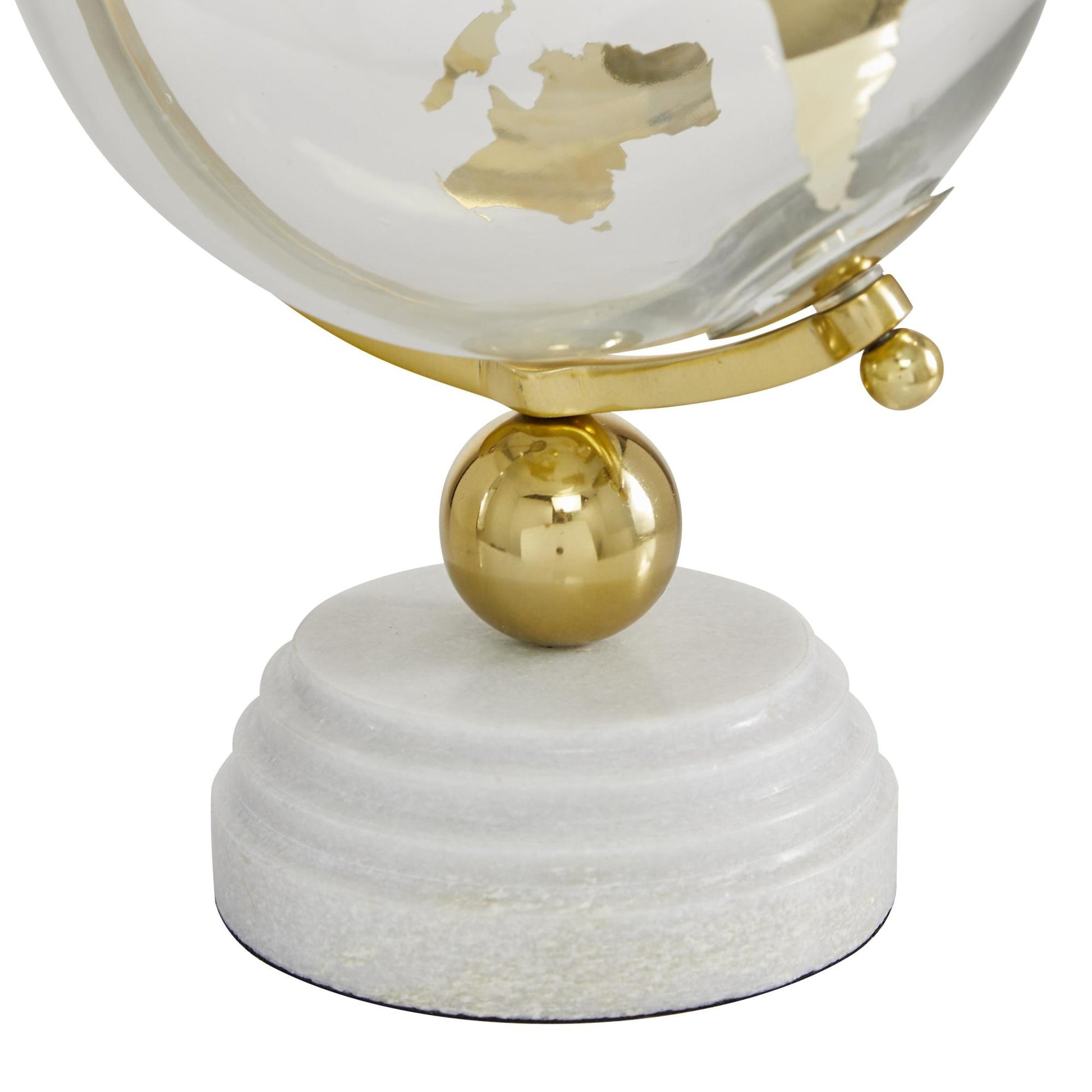 Marble Educational/Geographic Earth Globe with Marble Base and Tiered Base