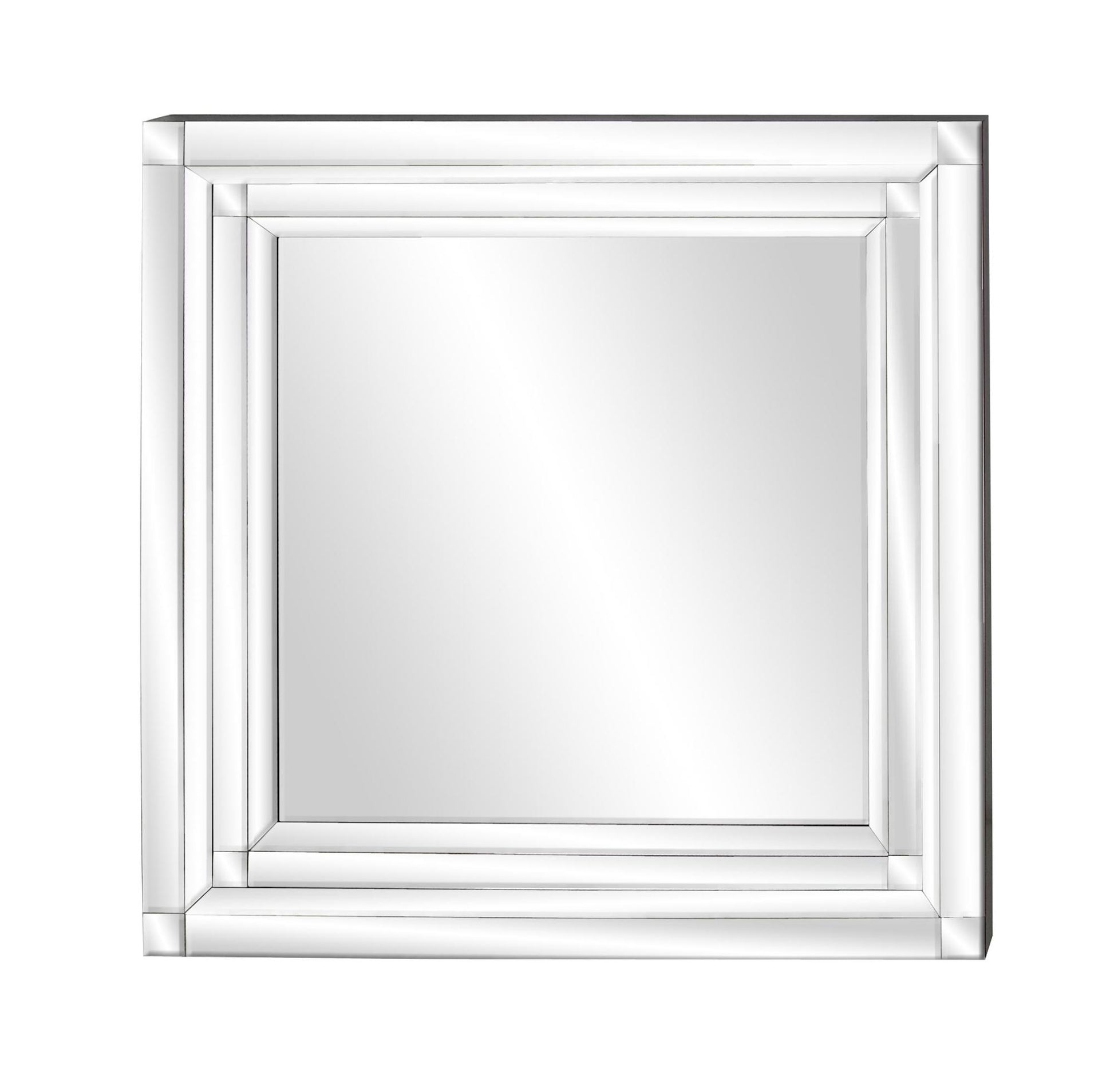 Silver Glass Room Wall Mirror