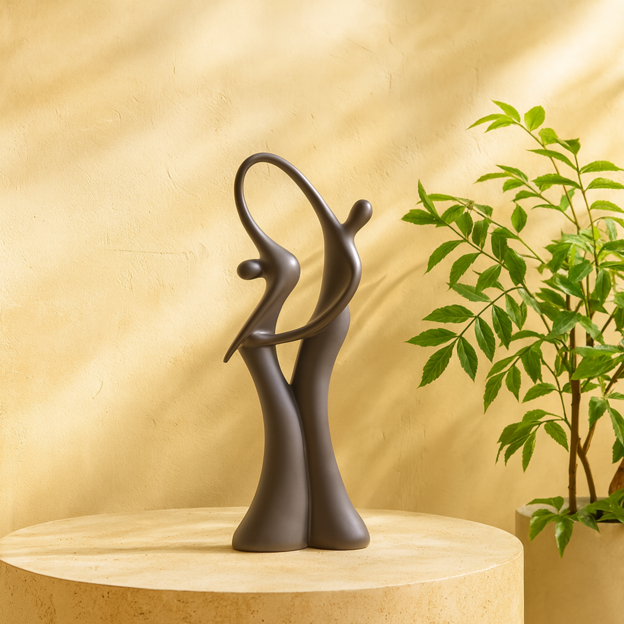 People Ceramic Dancing Decorative Sculpture