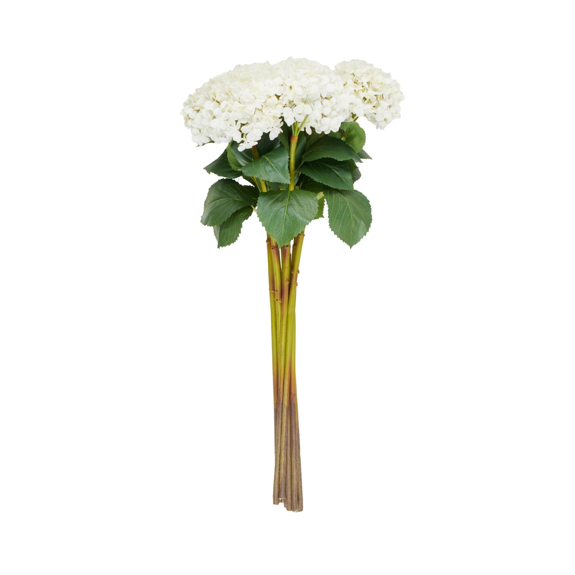 Set of 8 Hydrangea Faux Foliage Tall Indoor Outdoor Artificial Flower Stem