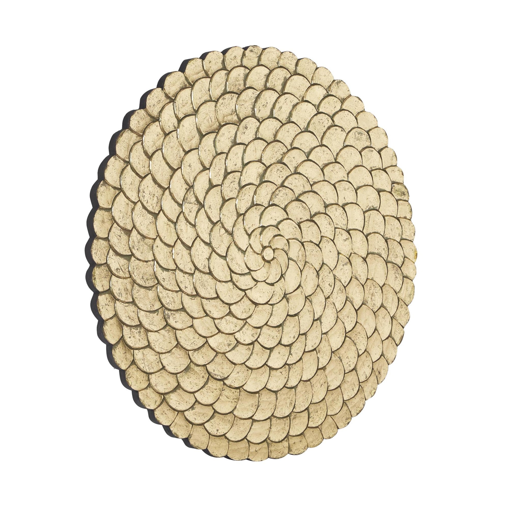 Plate Wood Carved Radial Home Wall Decor