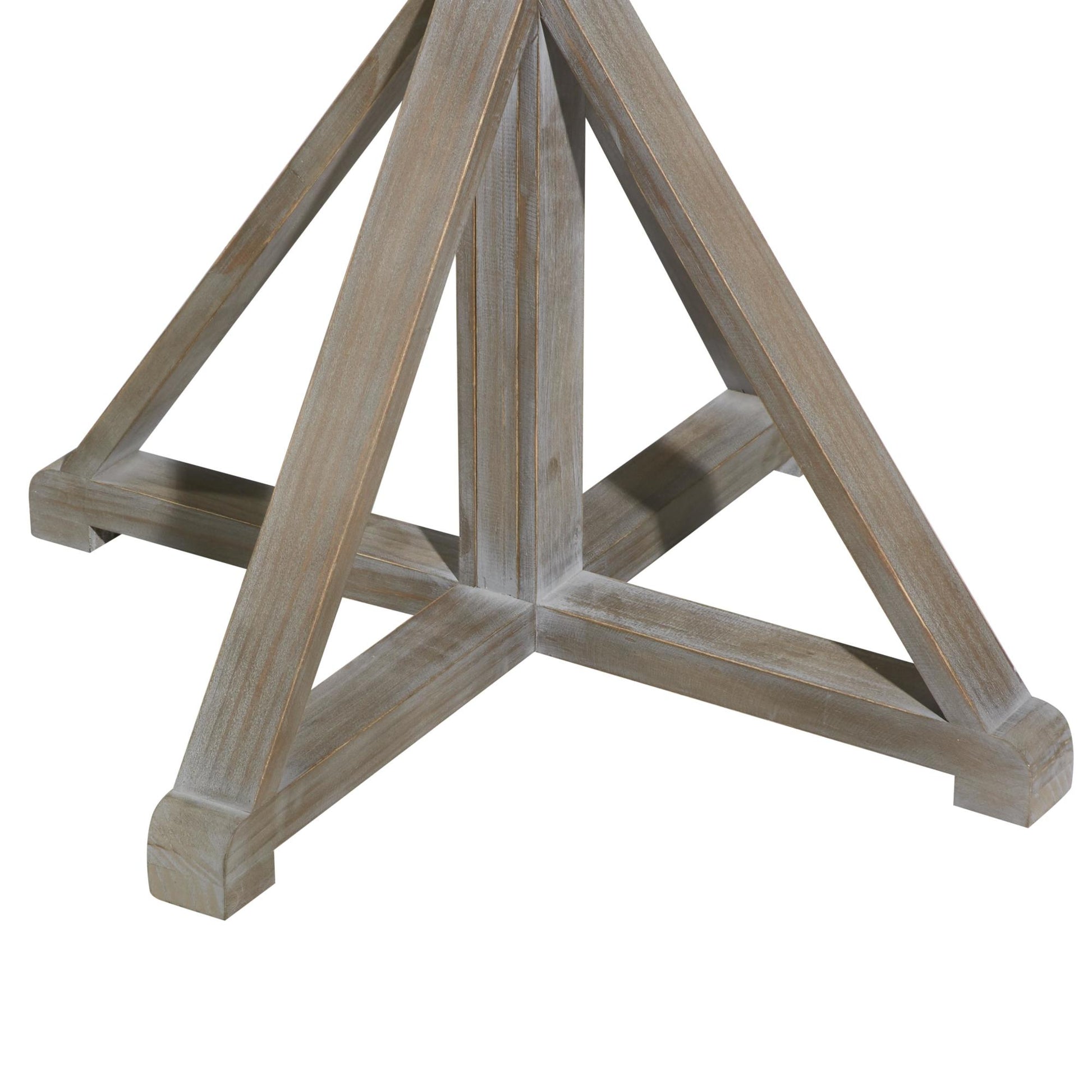 Wood Side End Accent Table with X Shaped Legs