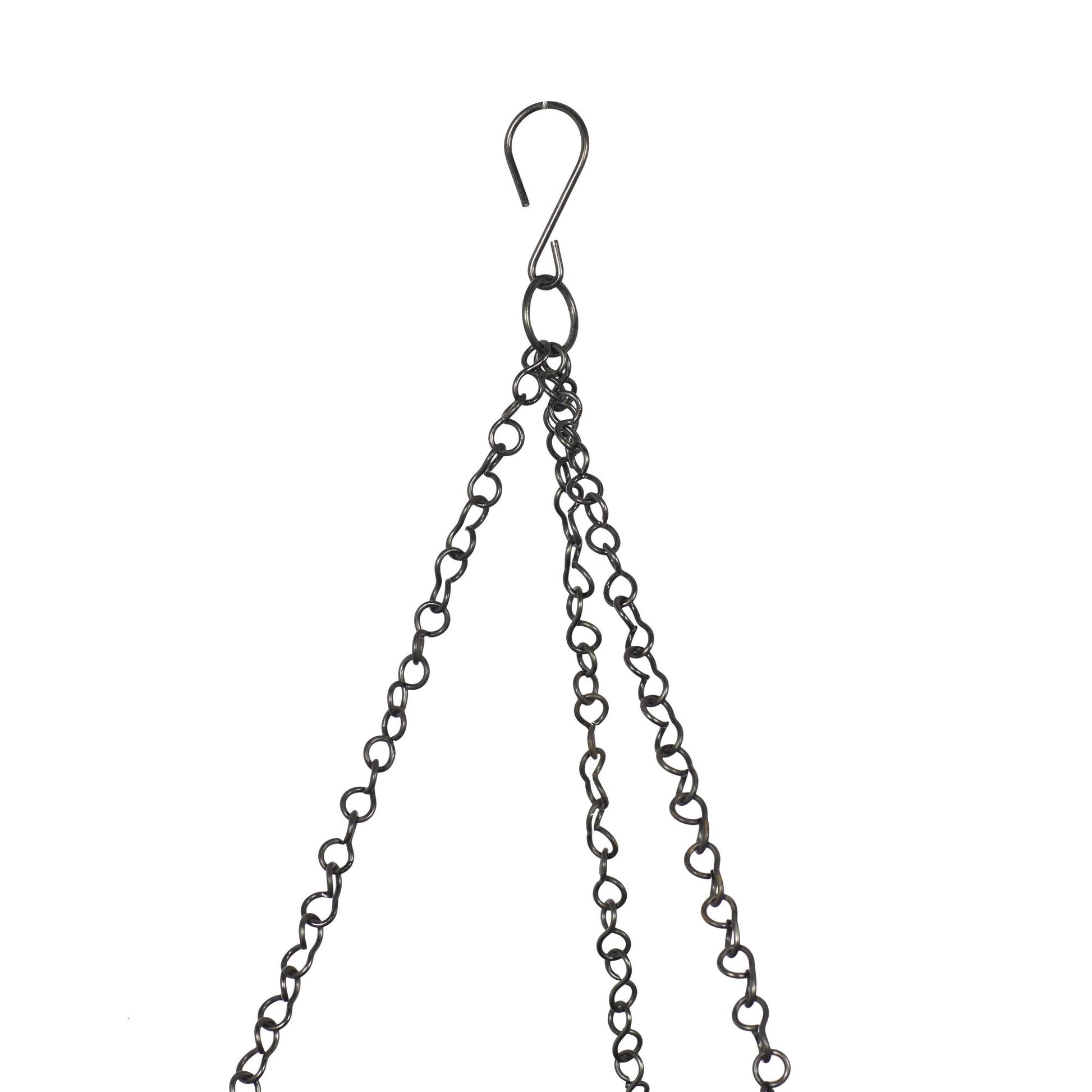 Set of 2 Metal Hanging Dome Indoor Outdoor Wall Planter with Chain