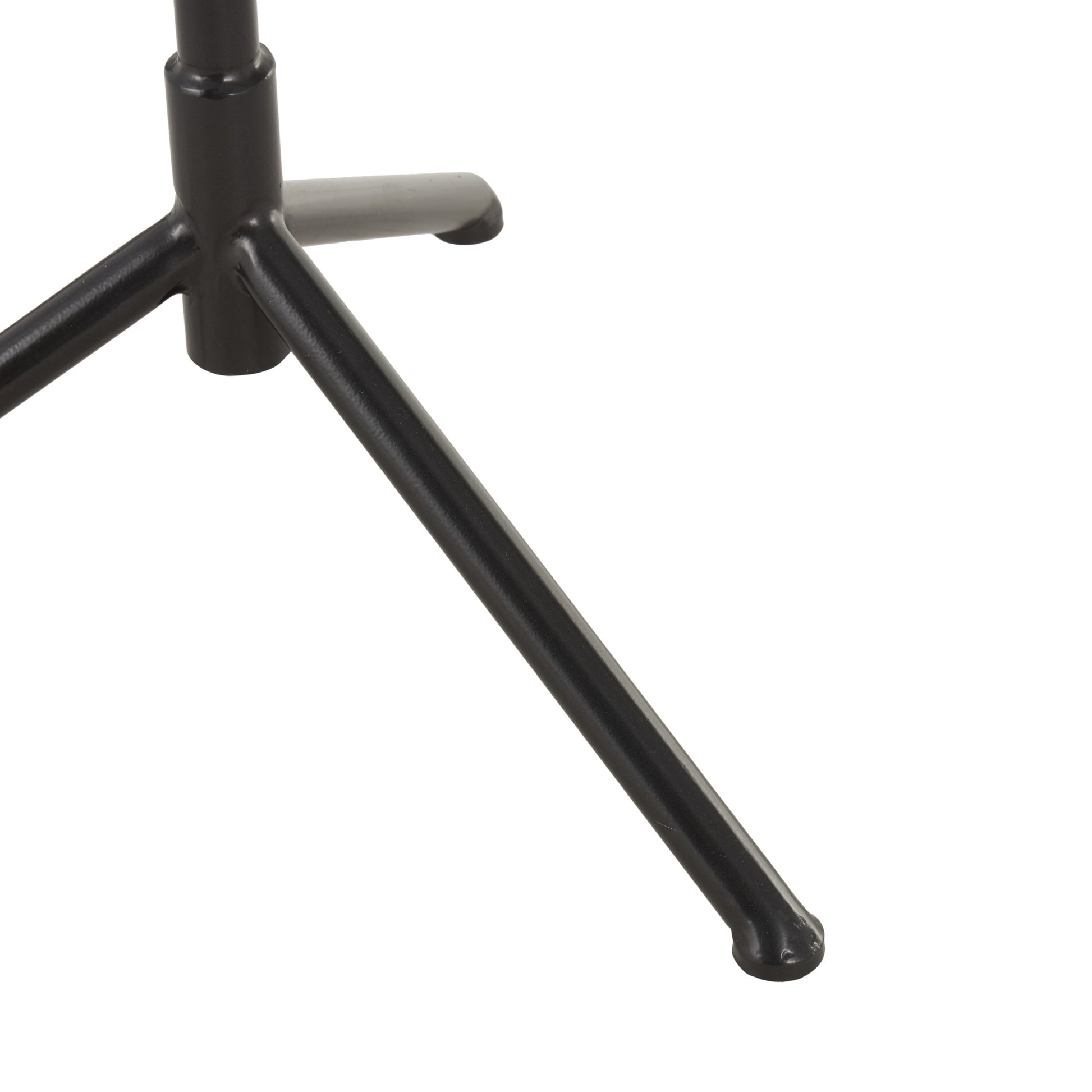 Black Metal 8 Hook Freestanding Coat Rack with Triangle Legs