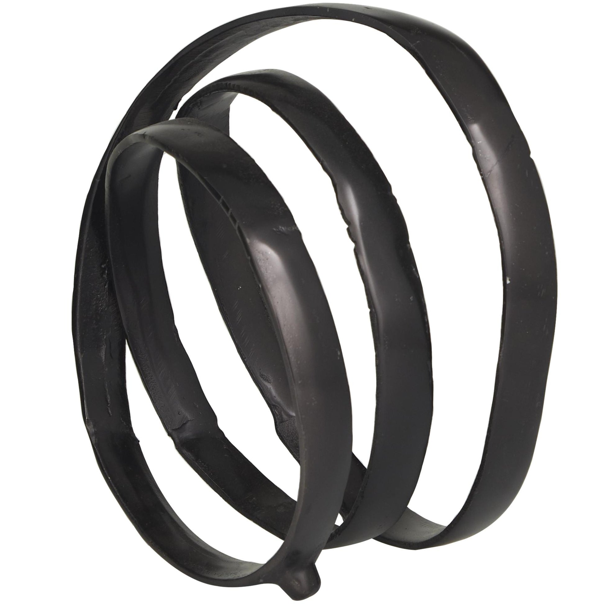 Abstract Aluminum Metal Looped Decorative Sculpture