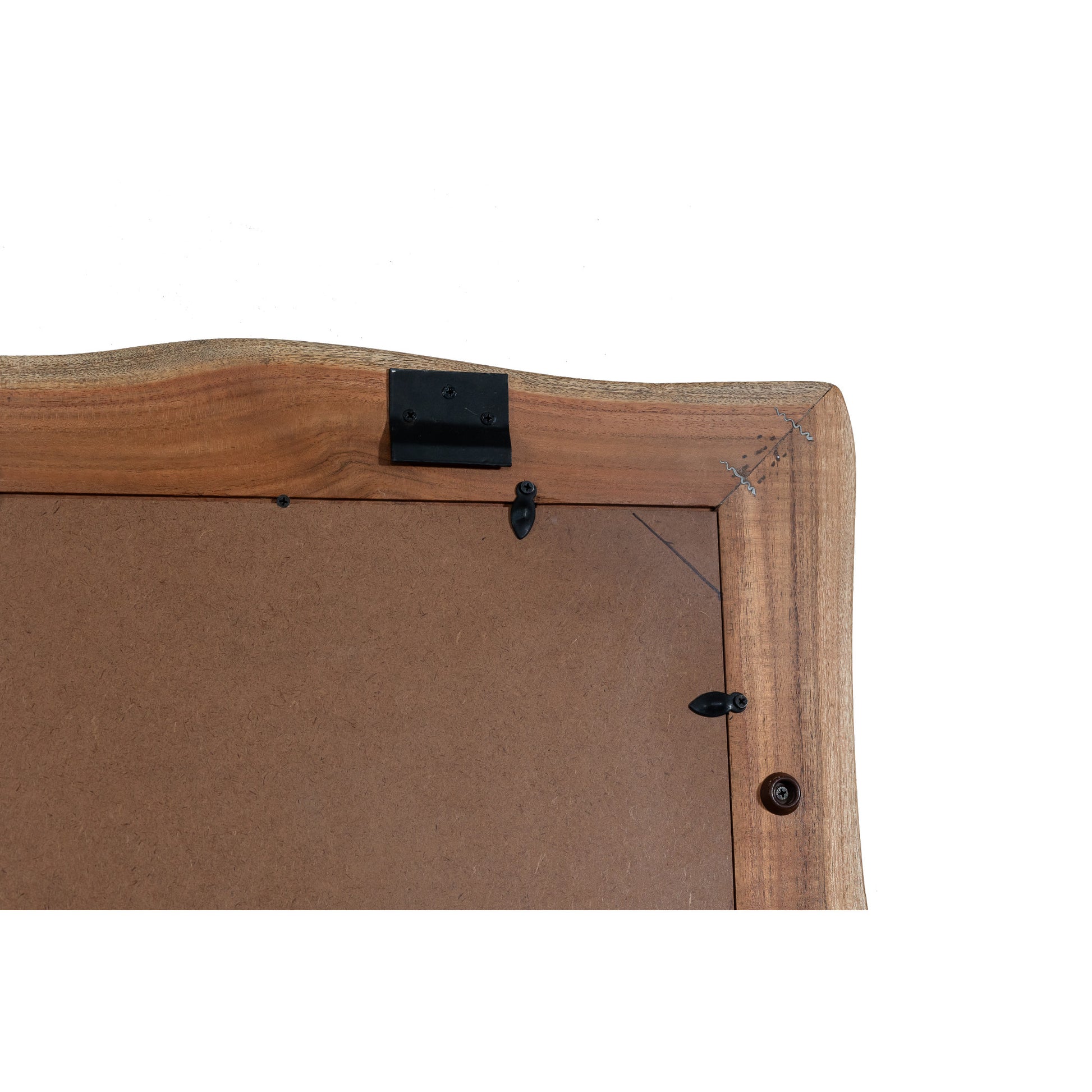 Brown Wood Handmade Abstract Natural Live Edge Room Floor Mirror