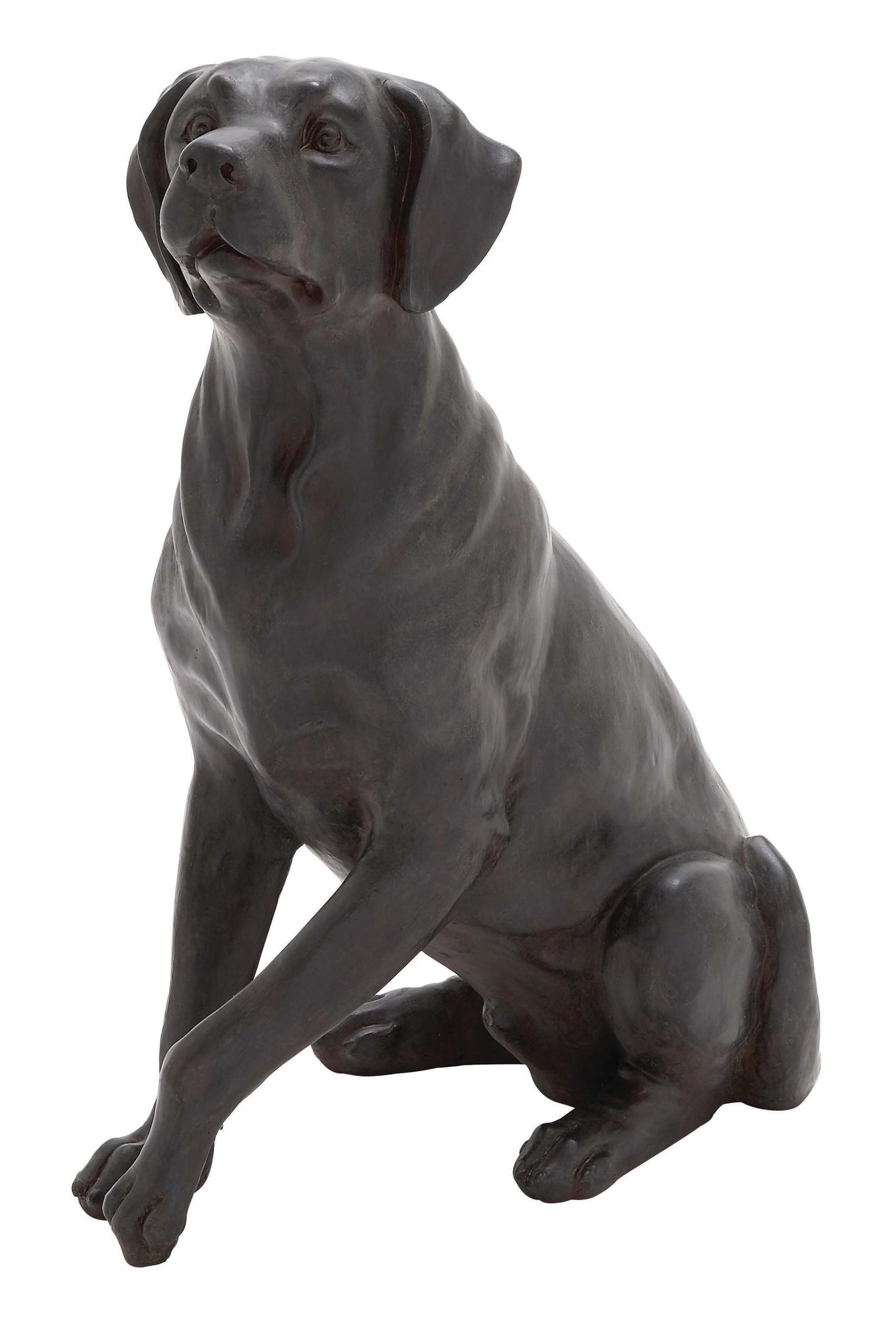 Dog Brown Polystone Decorative Sculpture