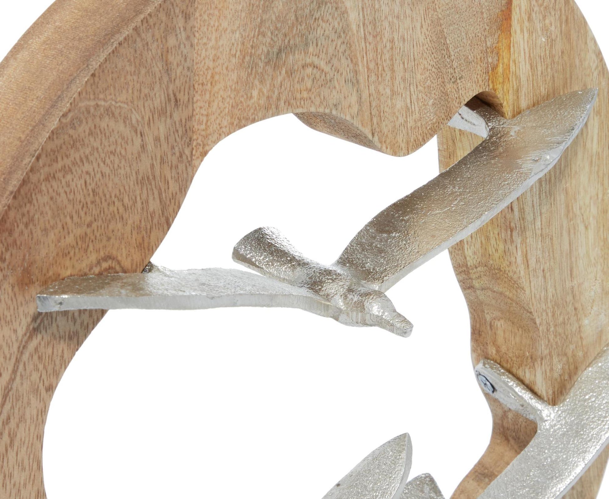Bird Brown Aluminum Metal Decorative Sculpture
