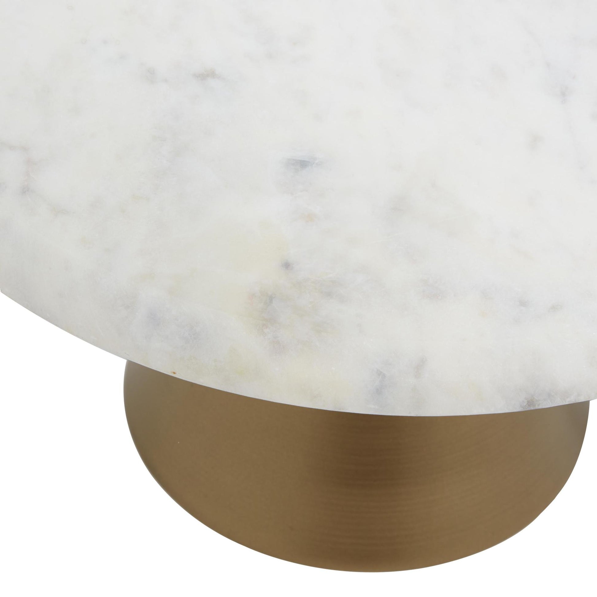 White Marble Decorative Cake Stand with Gold Base