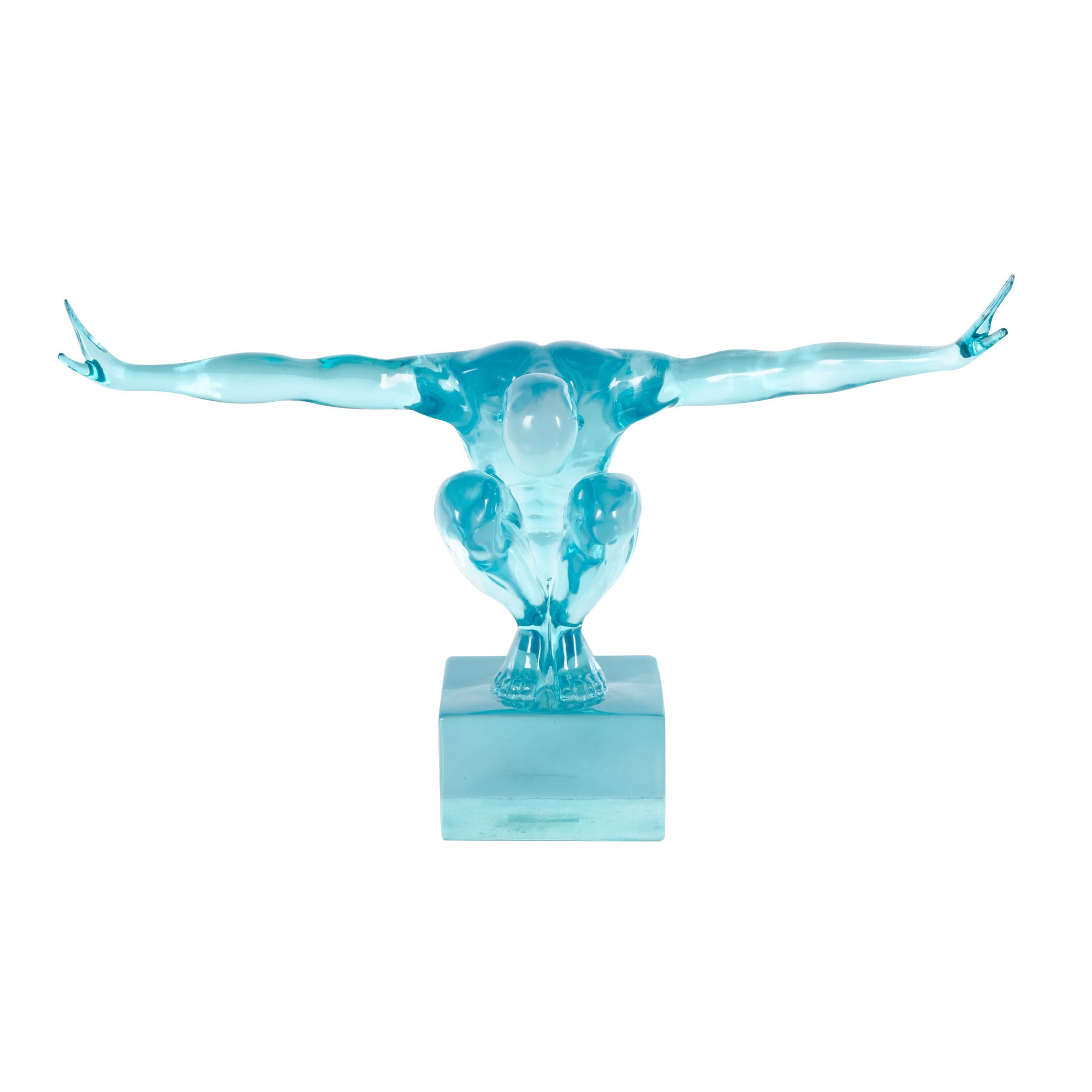 People Resin Tinted Posing Decorative Sculpture