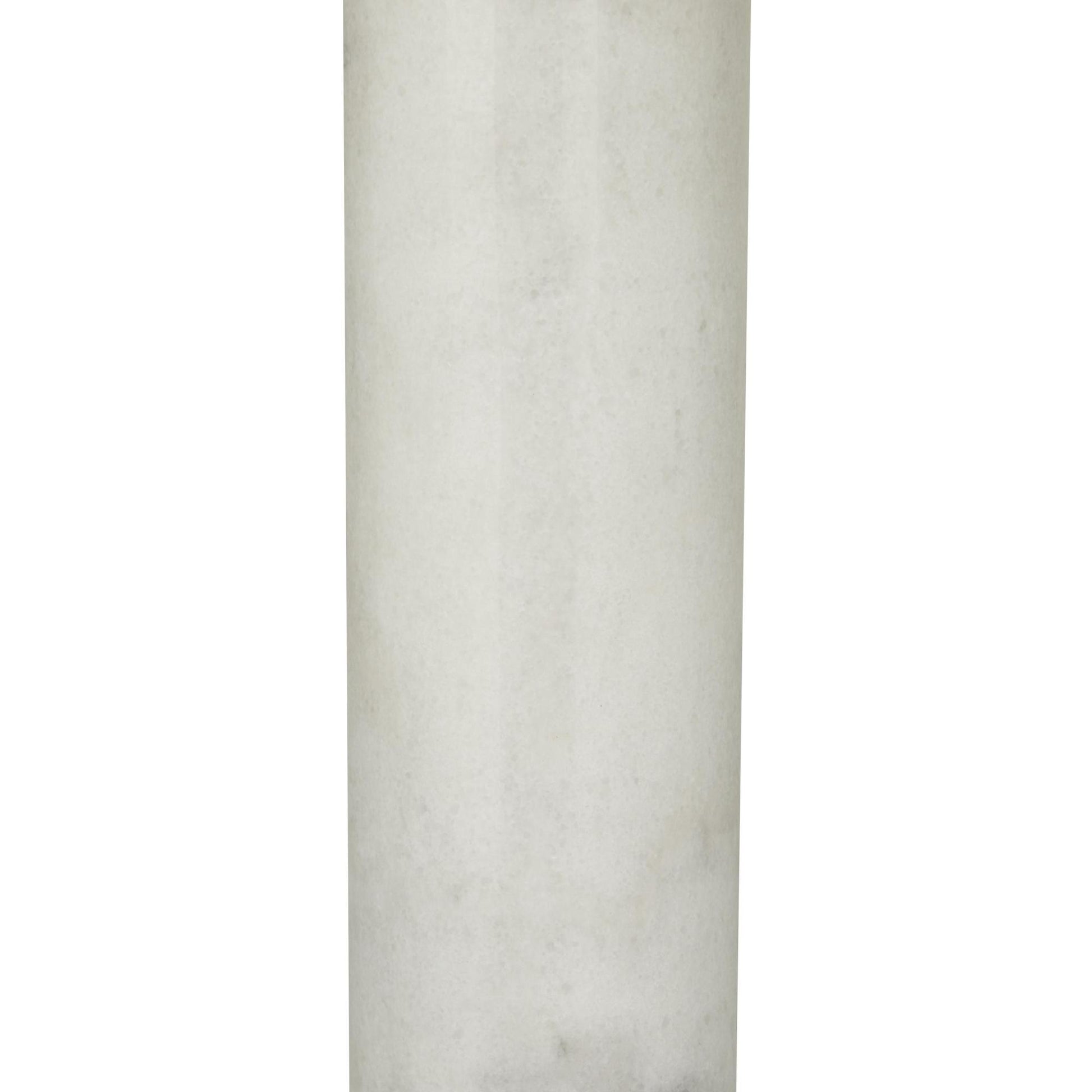 Marble Slender Stand Room Table Lamp with Drum Shade