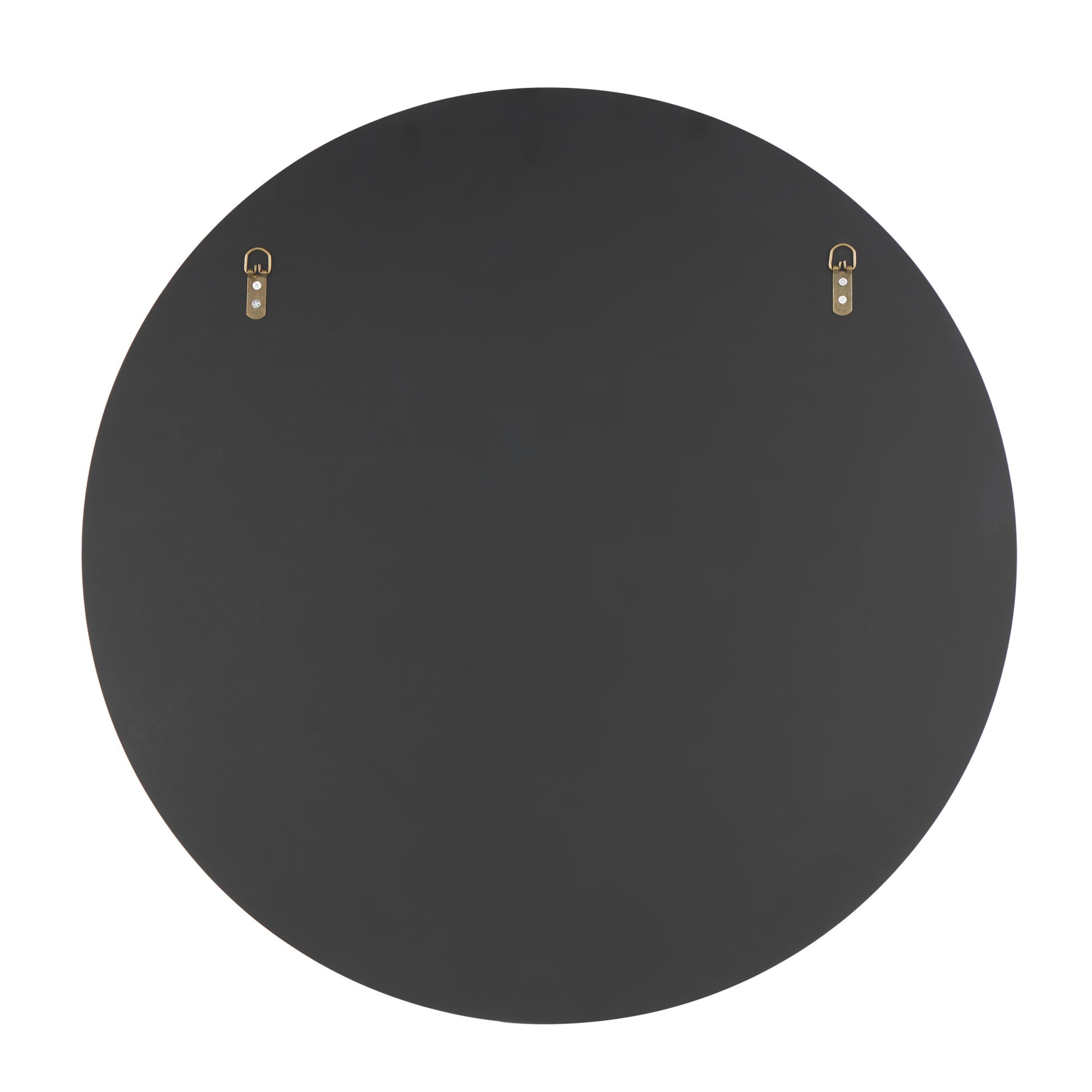 Wood Round Tinted Room Wall Mirror
