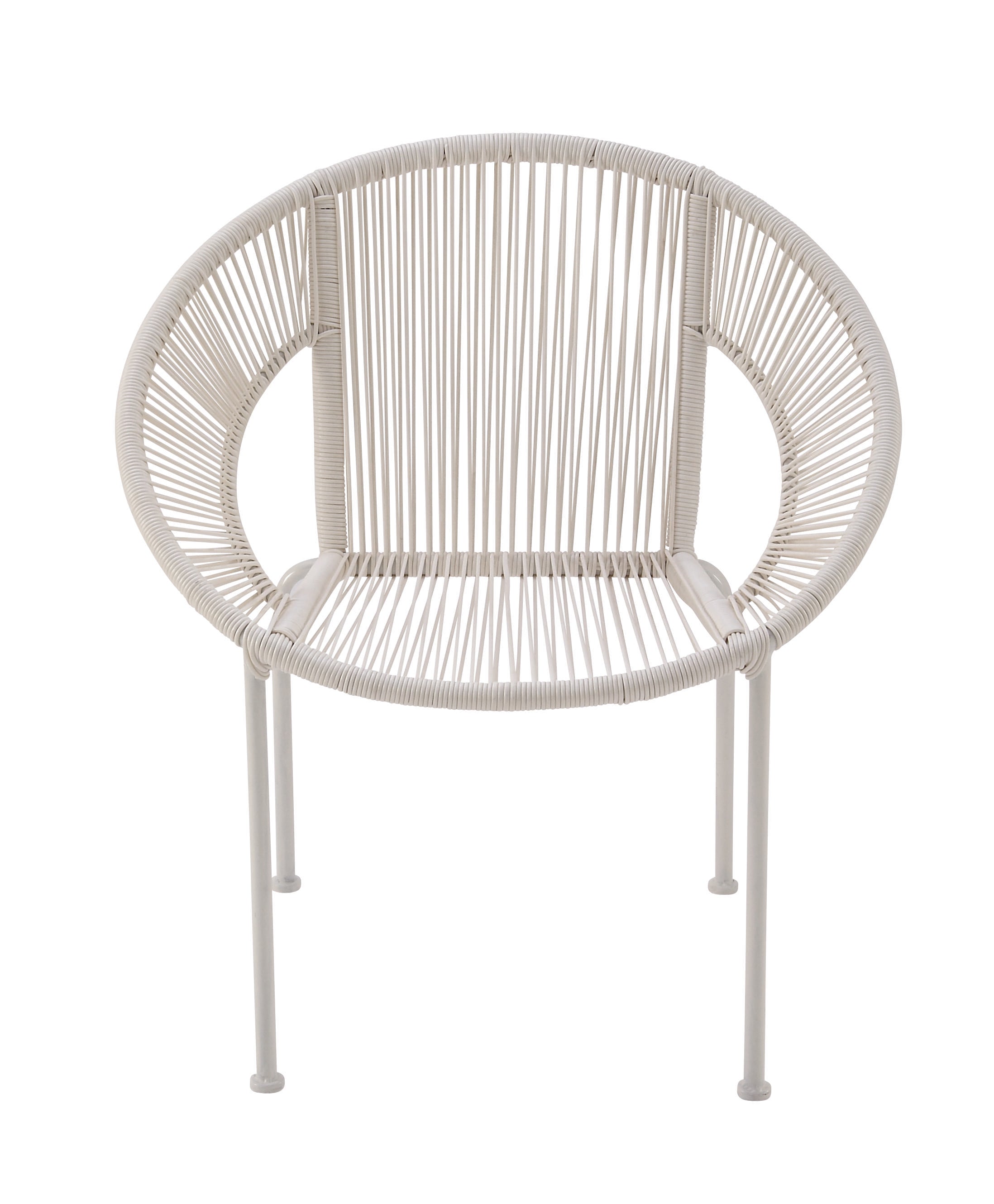 Plastic Rattan Woven Round Patio Outdoor Chair