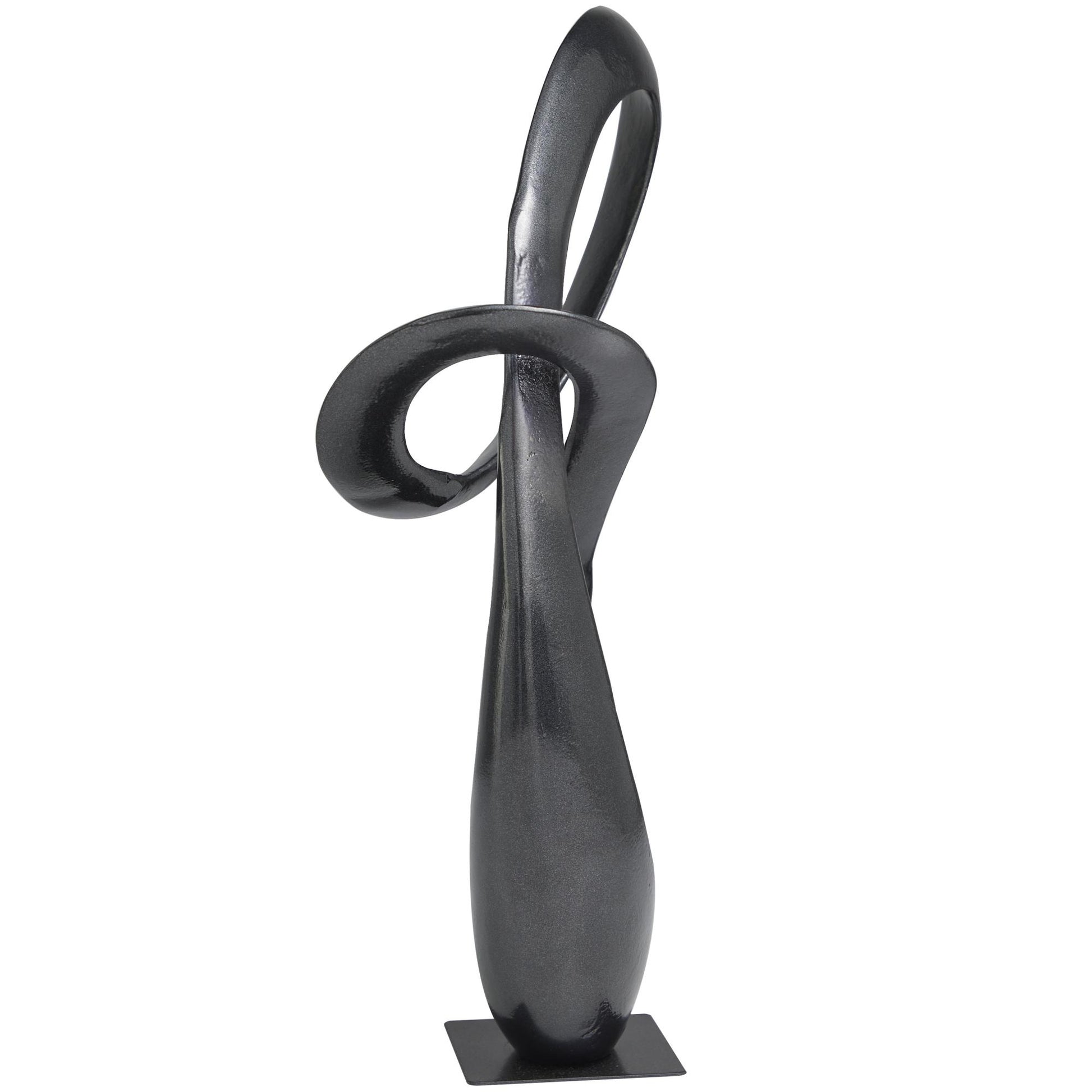 Abstract Aluminum Metal Decorative Sculpture 10" x 5" x 17"