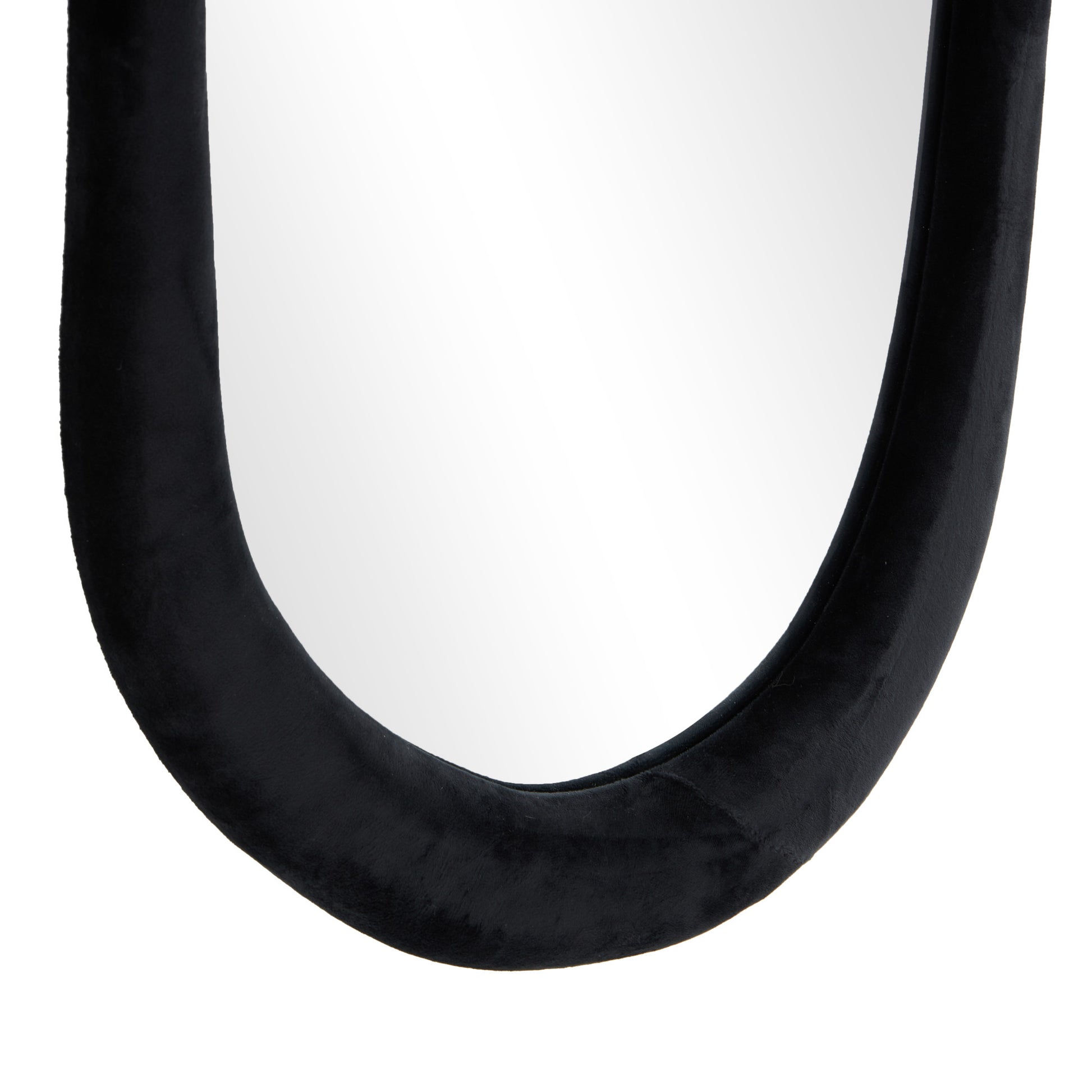 Abstract Velvet Wavy Room Wall Mirror