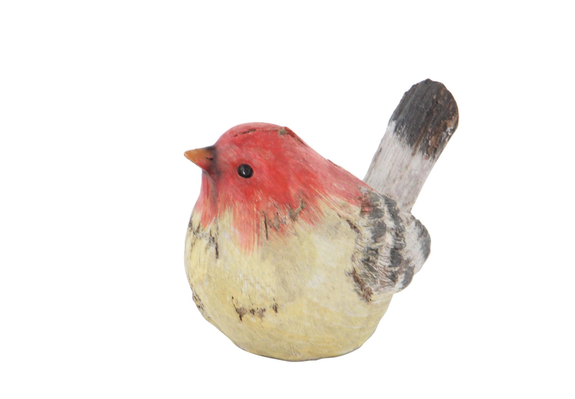 Set of 4 Bird Multi Colored Polystone Decorative Sculpture