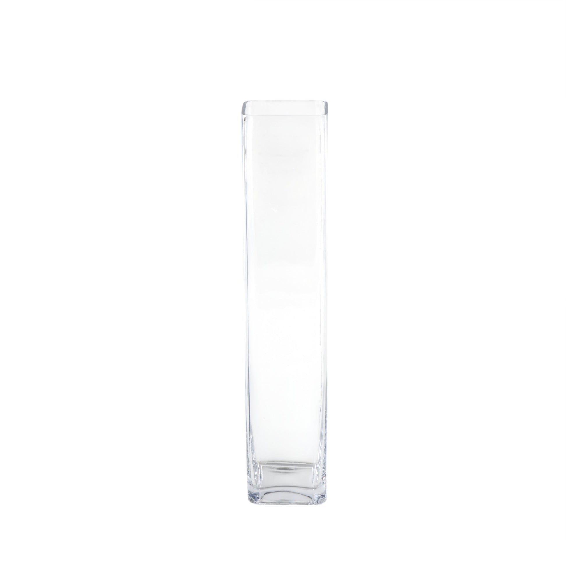 Clear Glass Tall Decorative Vase