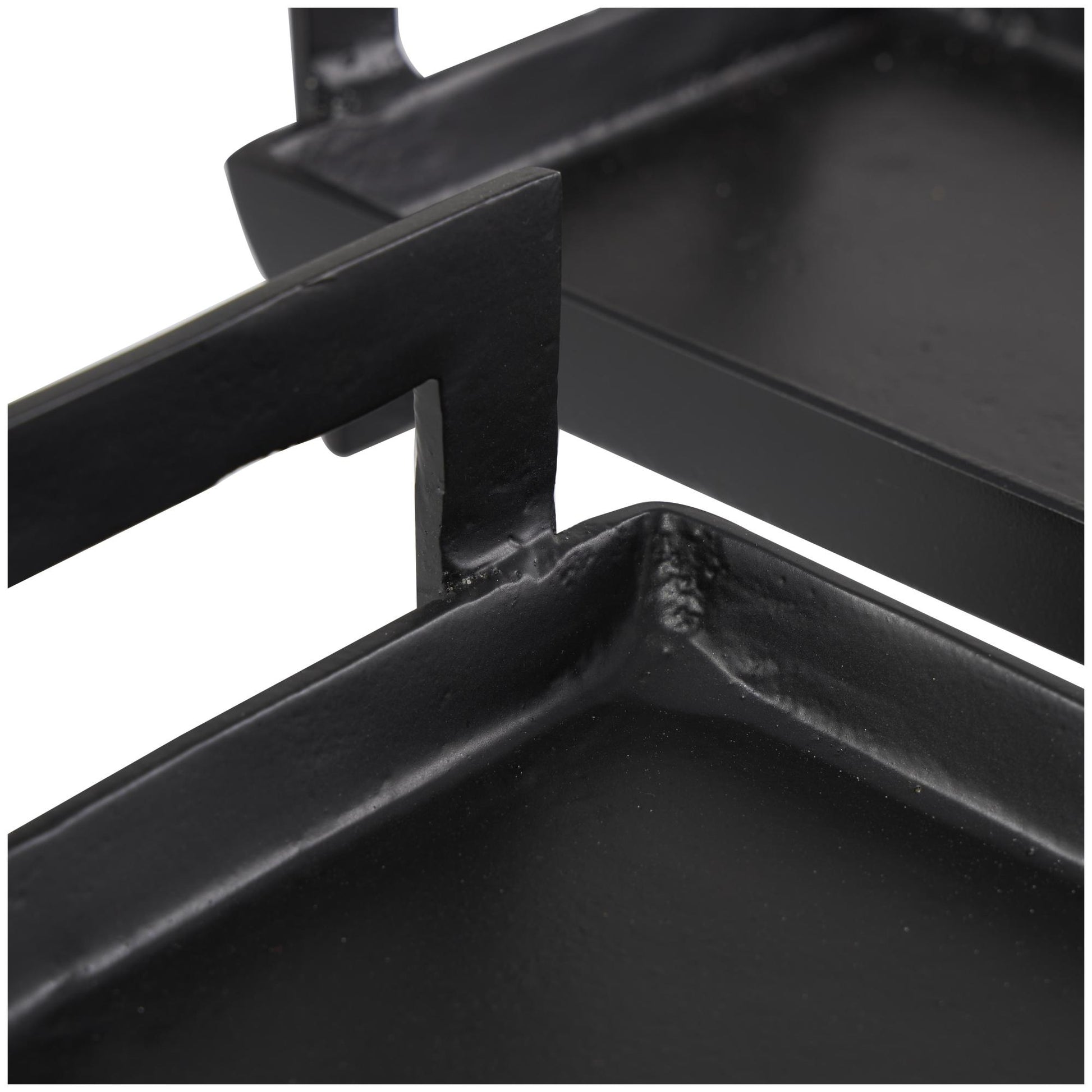 Set of 2 Aluminum Metal Nesting Living Room Decor Tray with Metal Handles Set of 2 35", 26"W