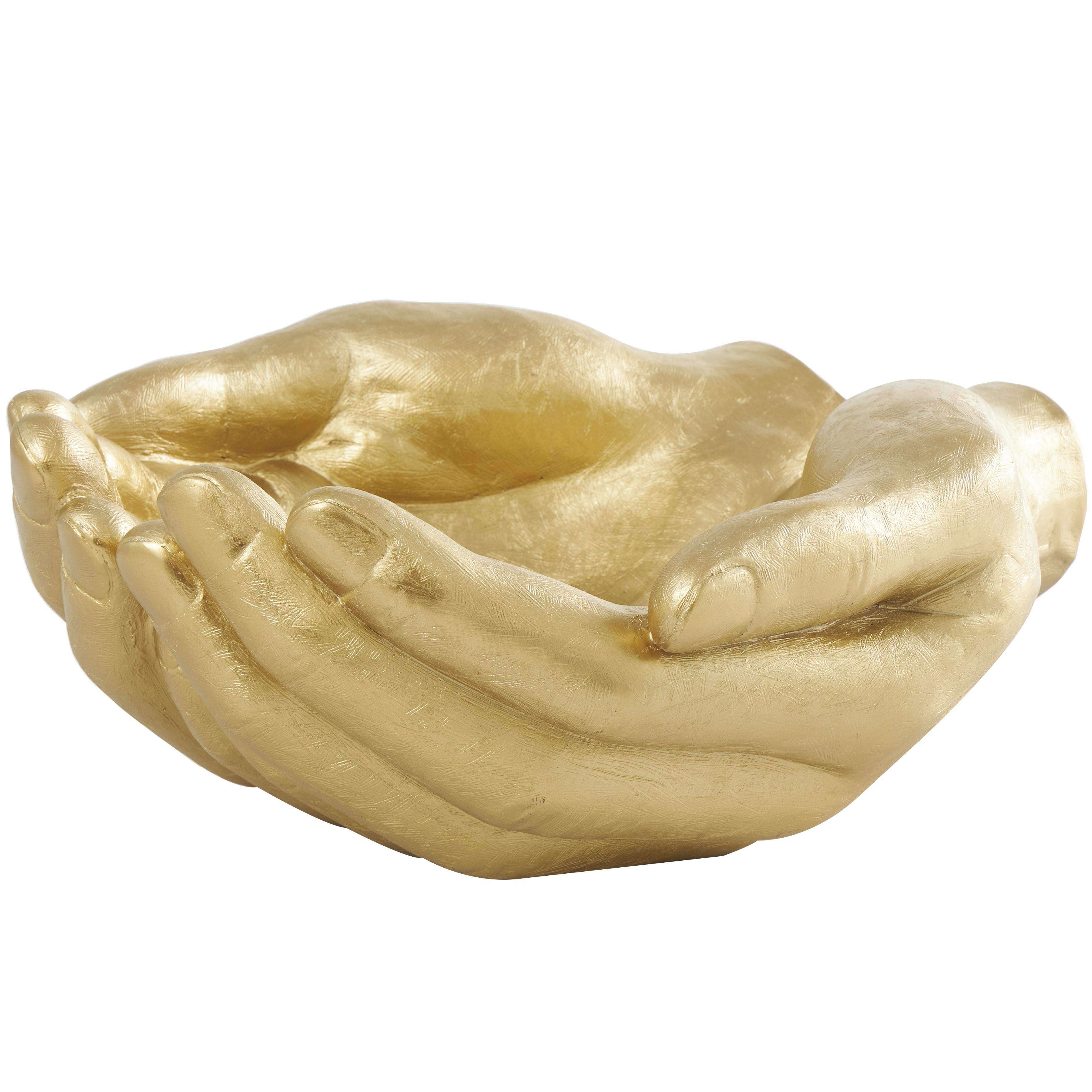 Hands Polystone Open Decorative Sculpture