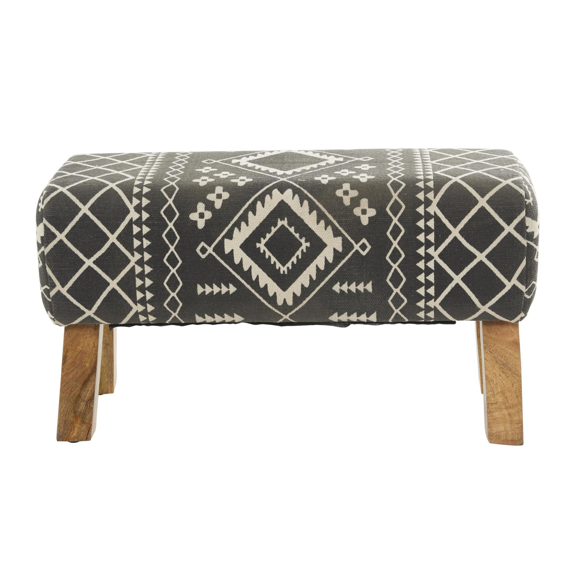 Upholstered Home Bench with Wood Legs