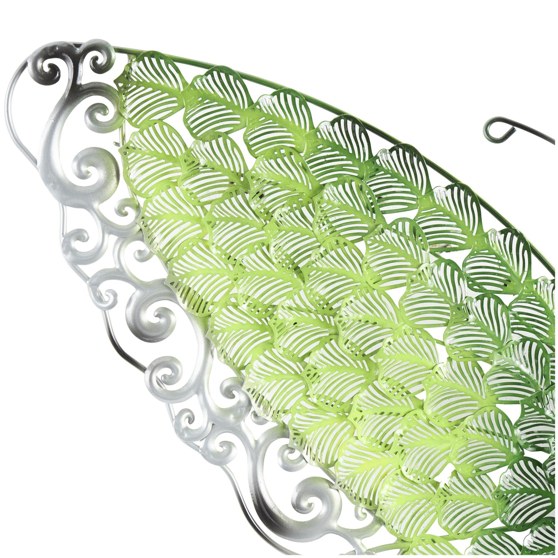 Butterfly Metal Cutout Home Wall Decor with Silver Scroll Details