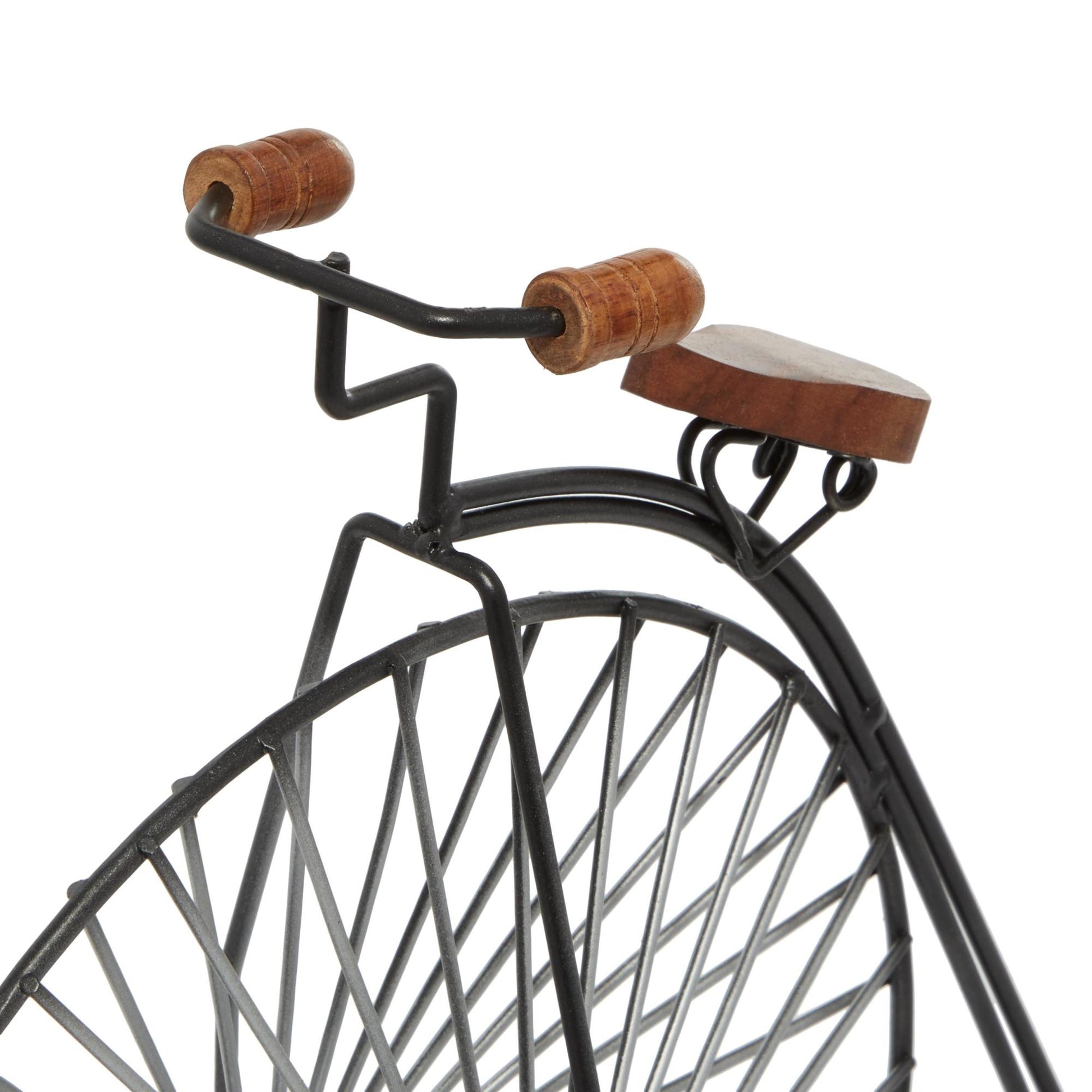 Bike Black Metal Decorative Sculpture