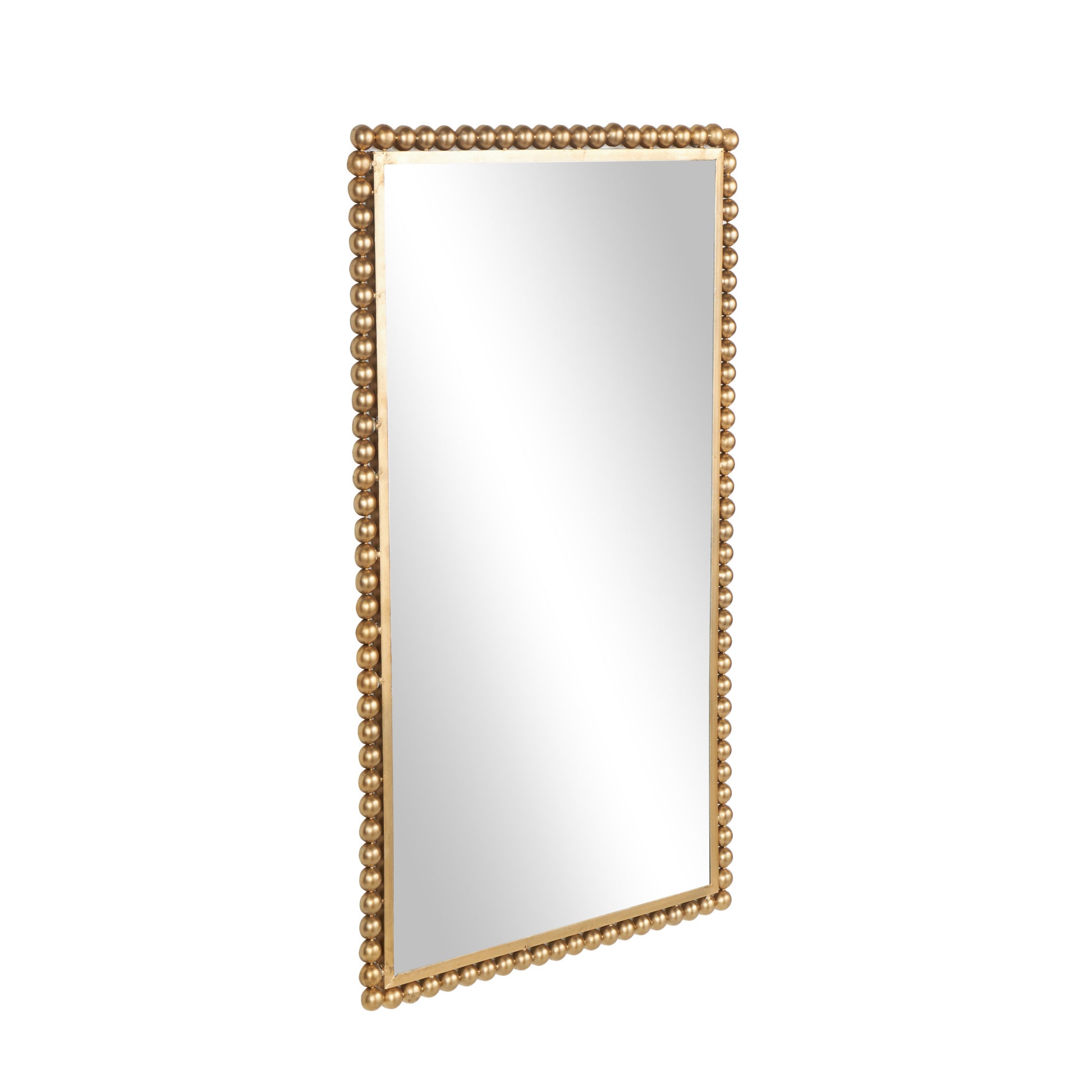 CosmoLiving by Cosmopolitan Metal Room Wall Mirror with Beaded Detailing