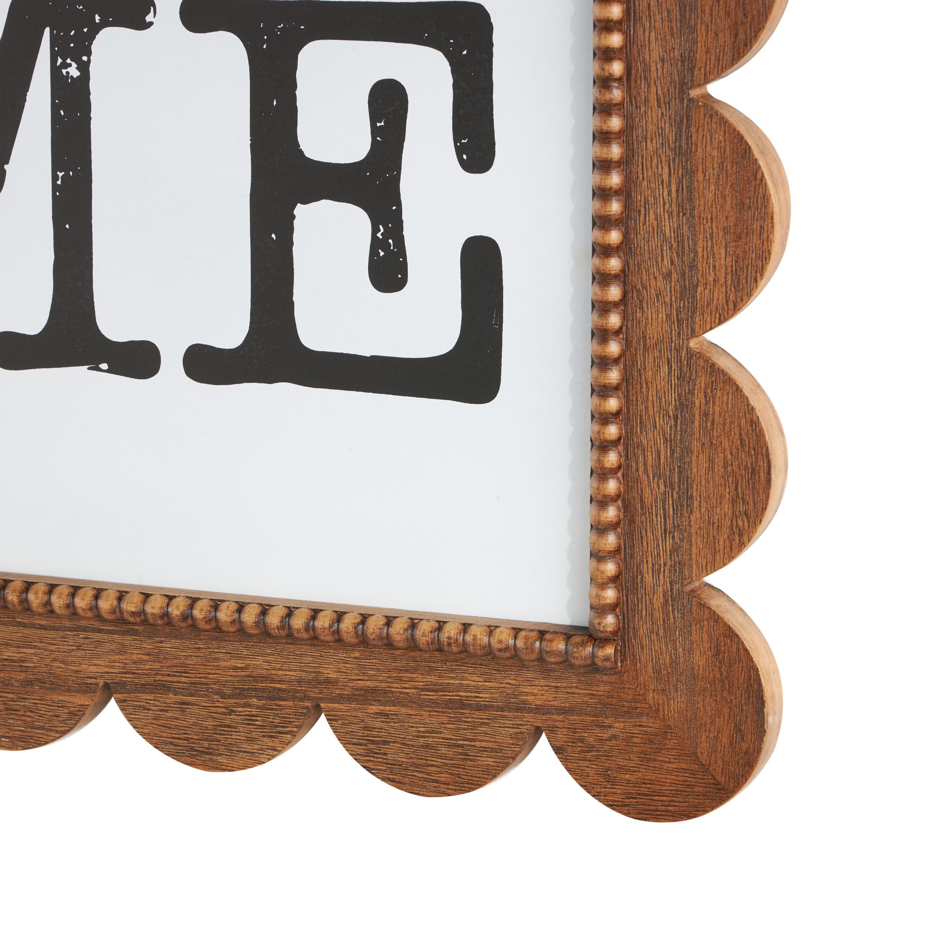 Sign Brown Wood Handmade Welcome Home Decorative Sign with Black Lettering