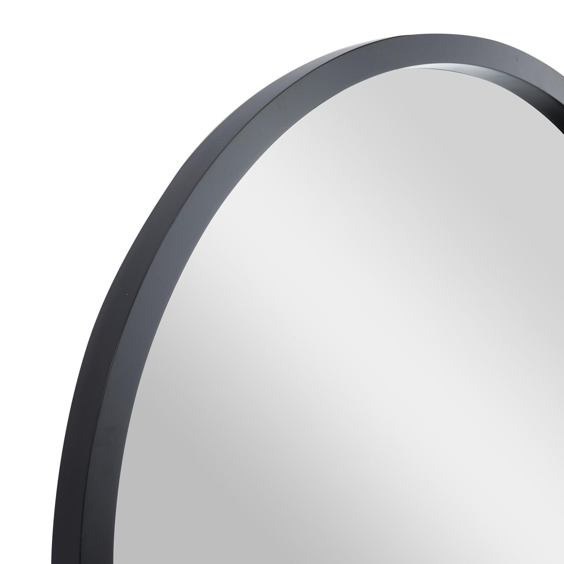Wooden Round Minimalistic Room Wall Mirror 42" x 2" x 42"