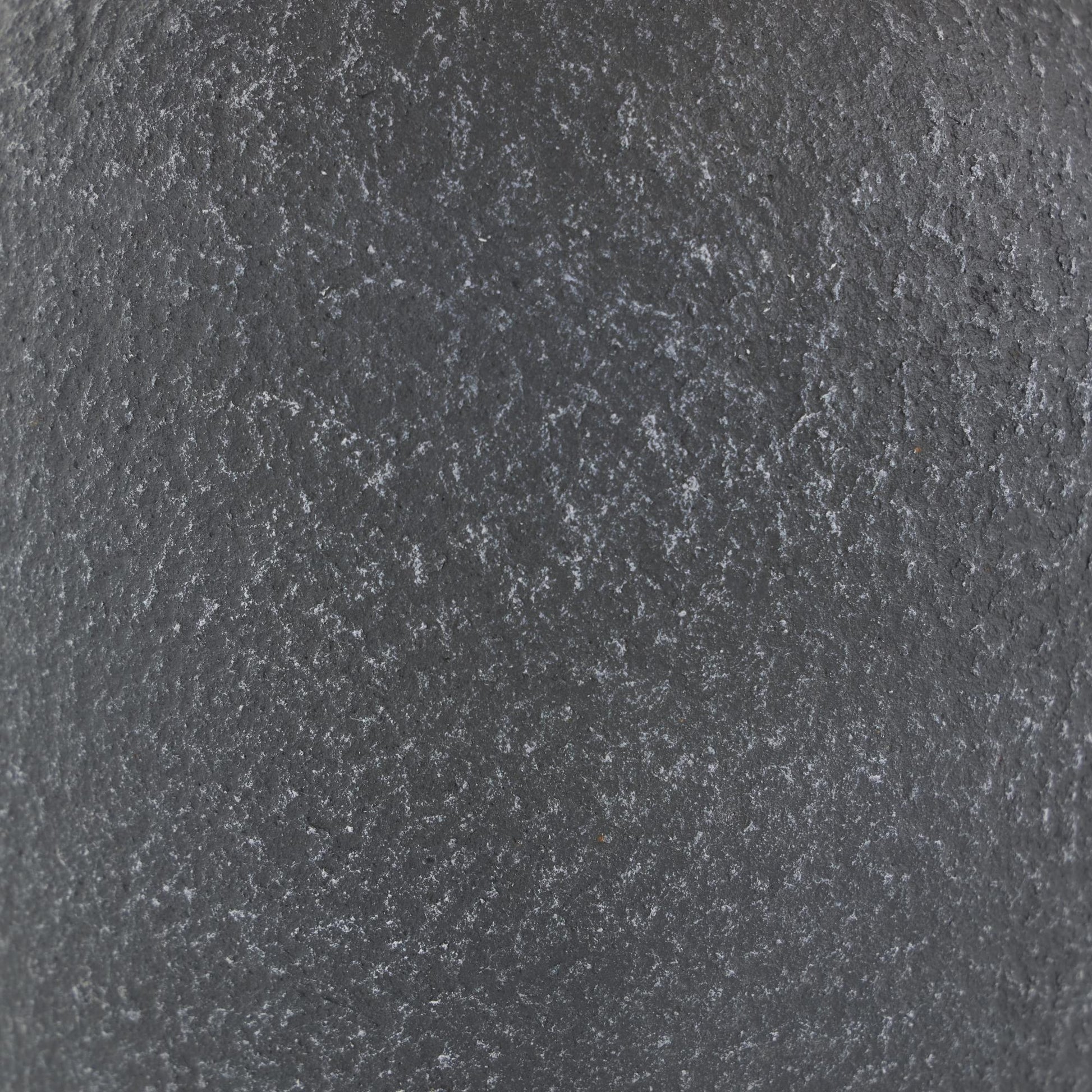 Black Ceramic Whitewashed Textured Decorative Vase