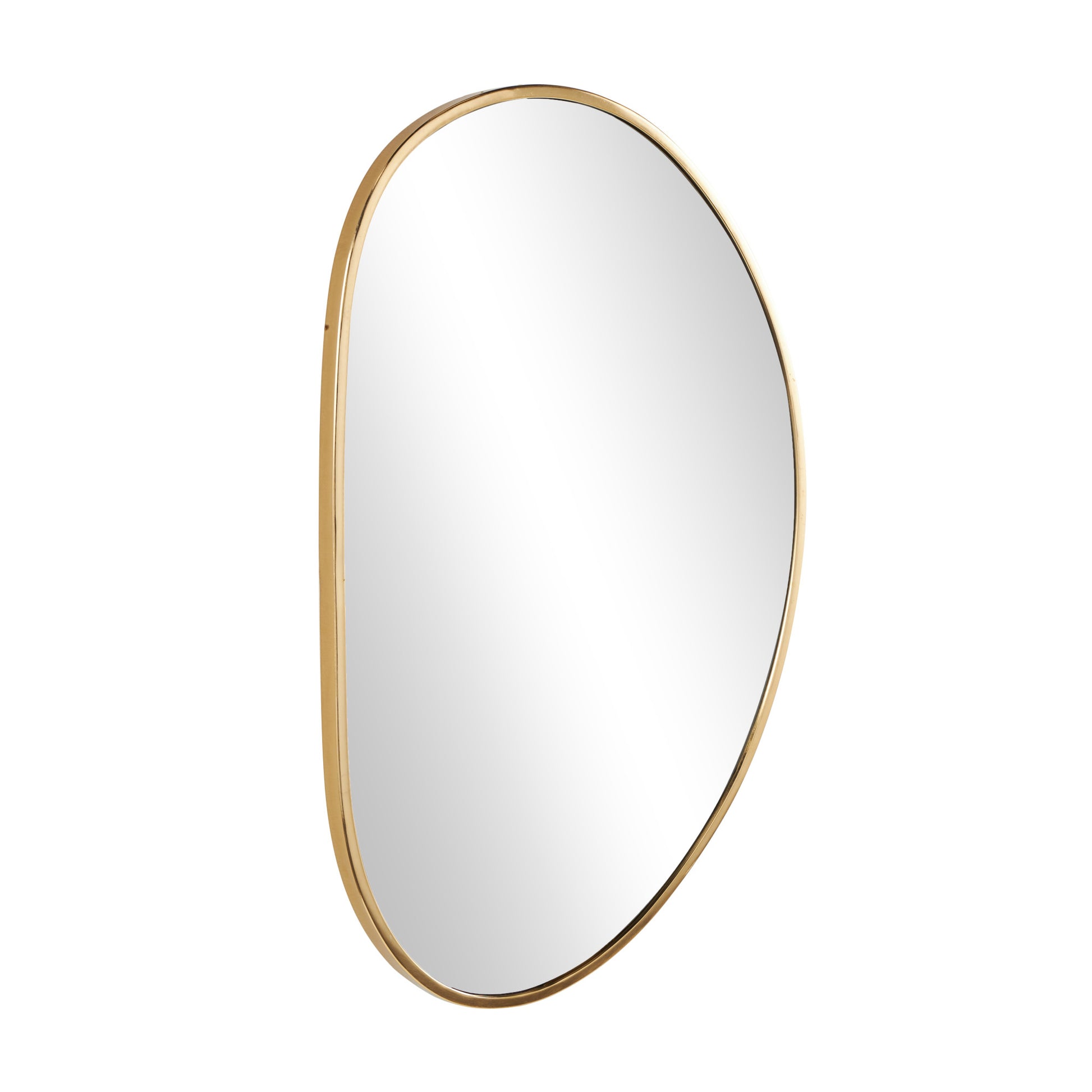 Gold Metal Oval Room Wall Mirror