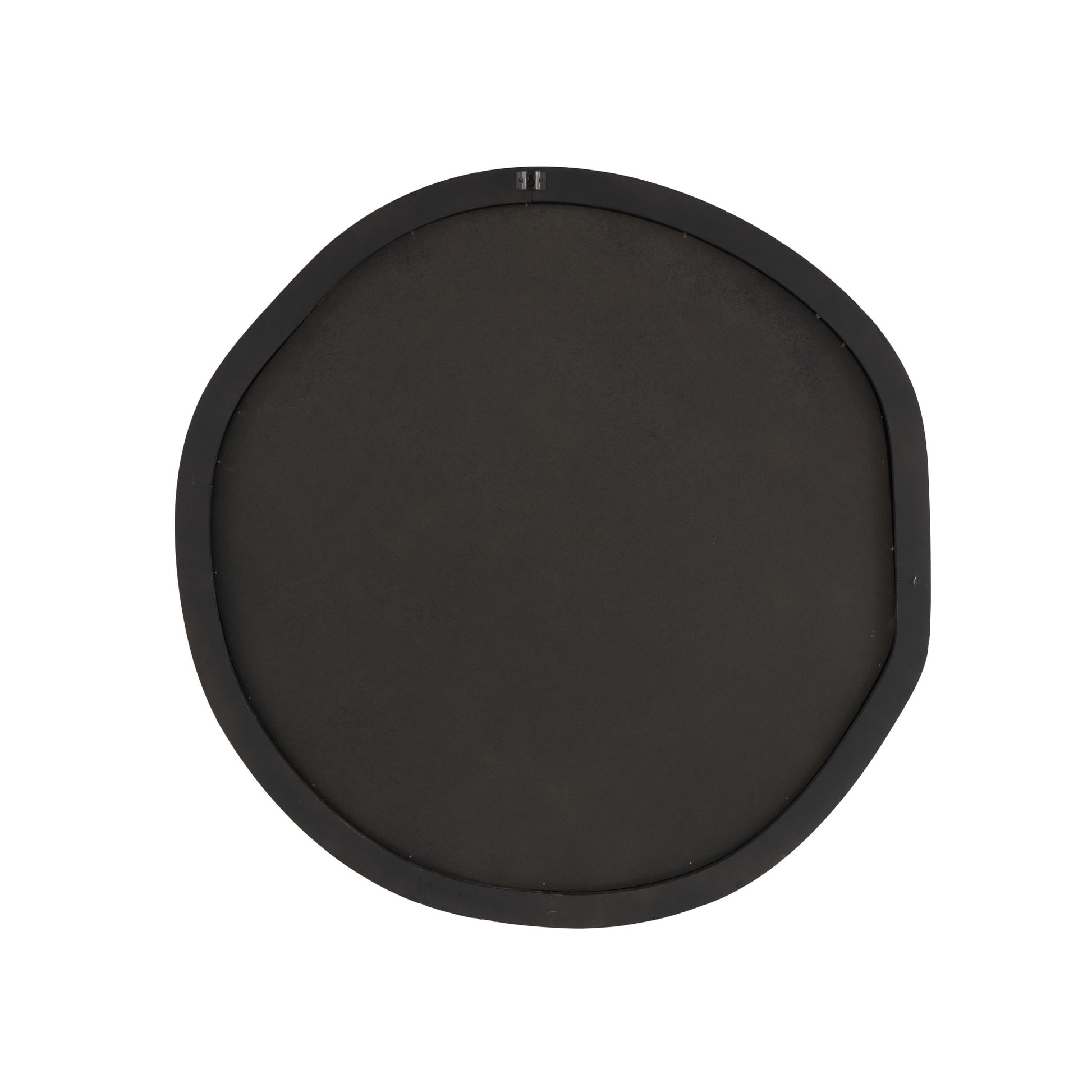 Abstract Black Velvet Wavy Room Wall Mirror