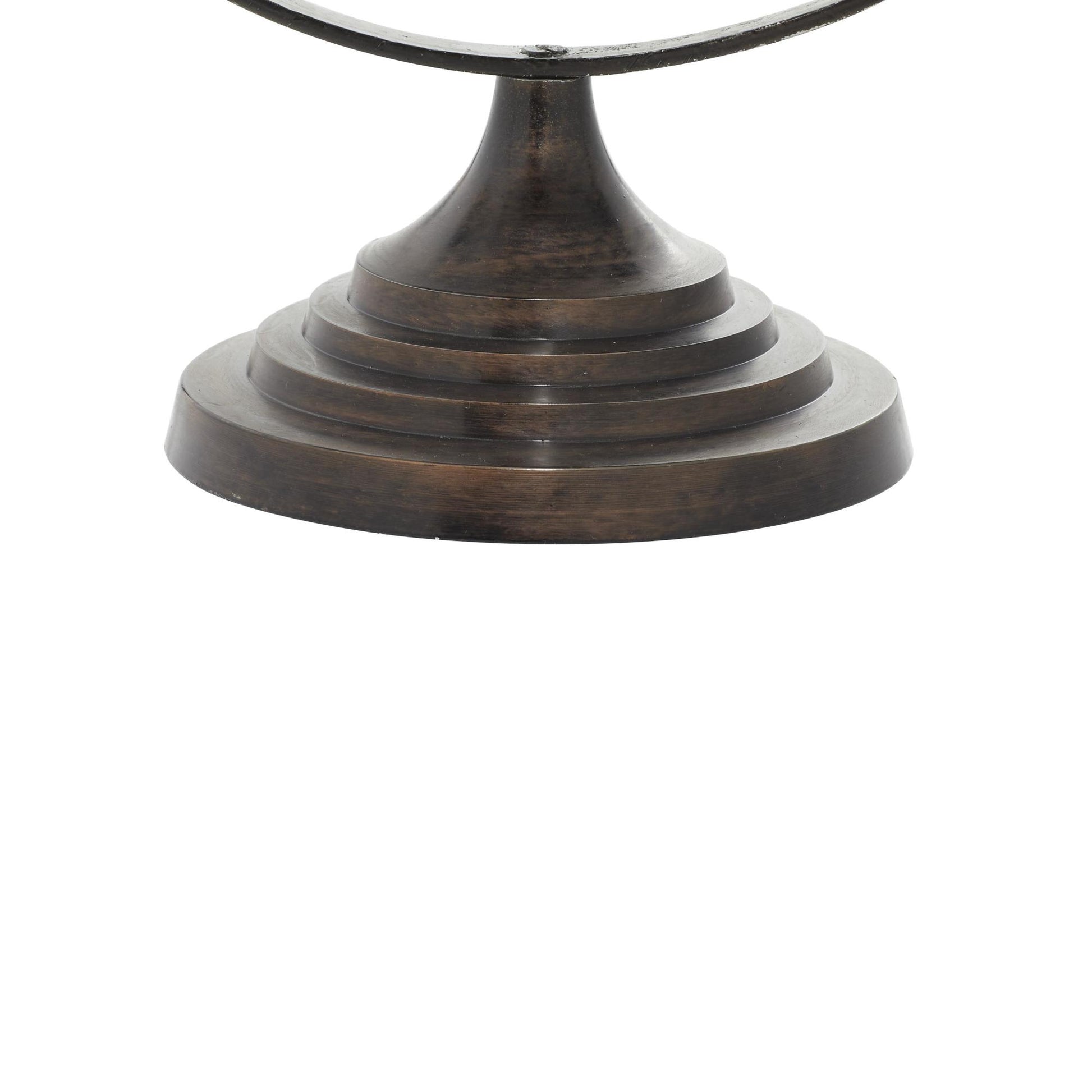 Compass Black Aluminum Metal Educational/Geographic Earth Globe