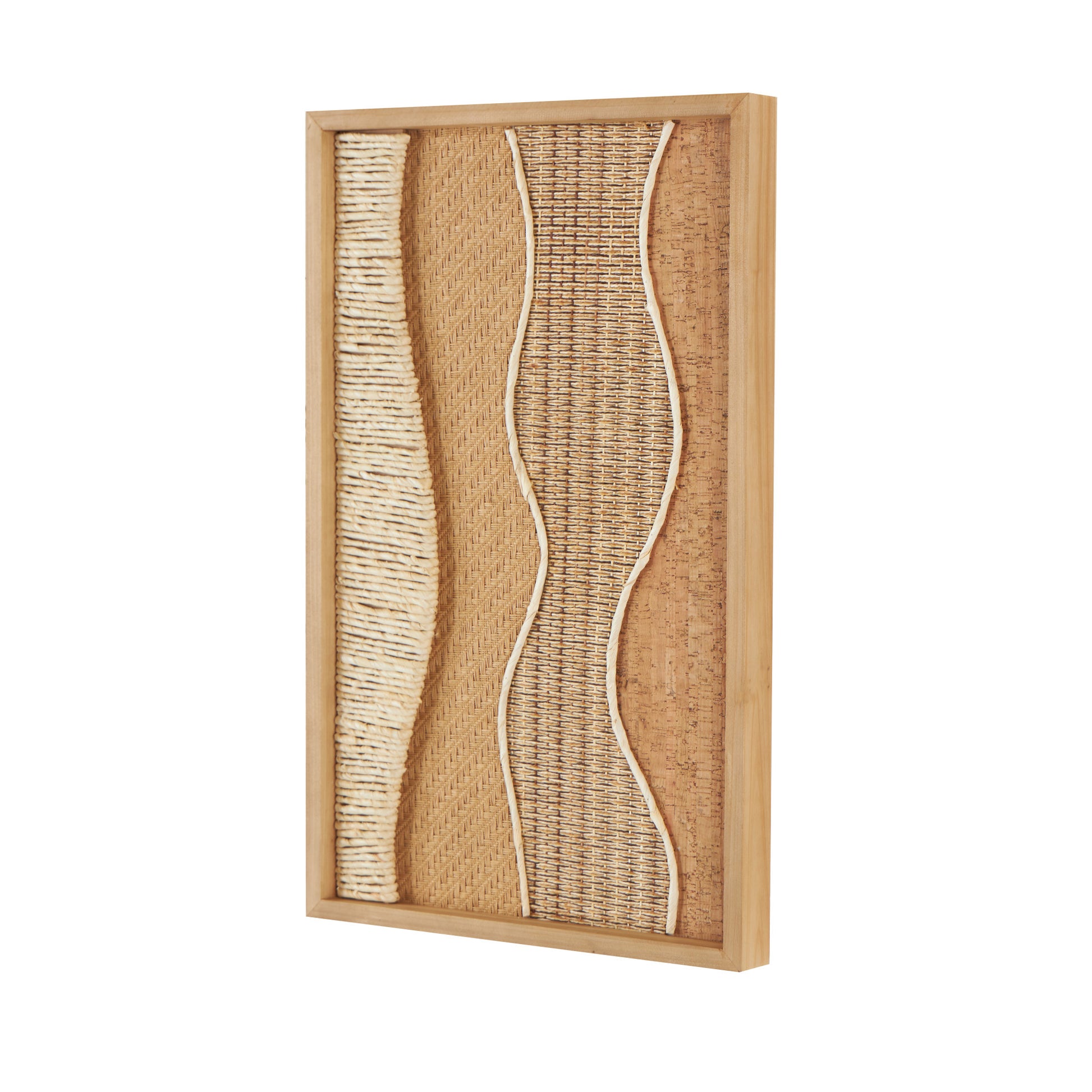 Abstract Brown Wood Handmade Mixed Media Home Wall Decor with Textures and Patterns