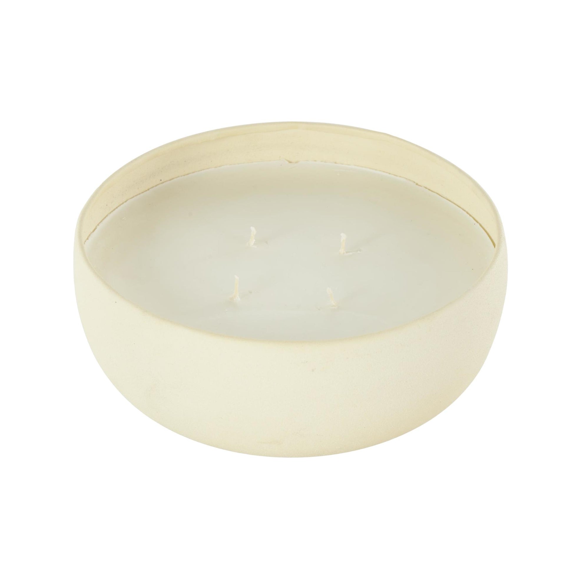 Metal Tangerine Splash Scented Textured 34oz 4 Wick Decorative Candle with White Wax