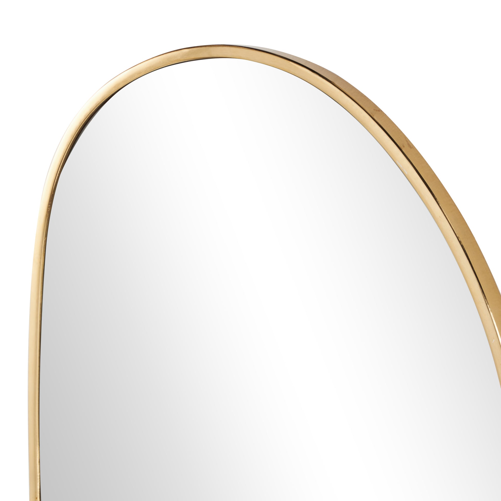 Gold Metal Oval Room Wall Mirror