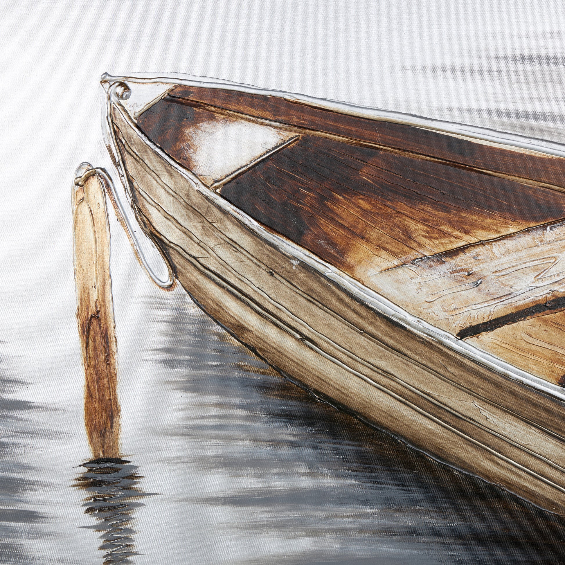 Sail Boat Brown Canvas Decorative Wall Art